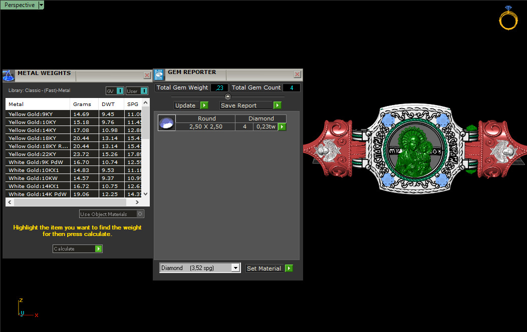 Saint Maria Icon 53208 3D print model_10