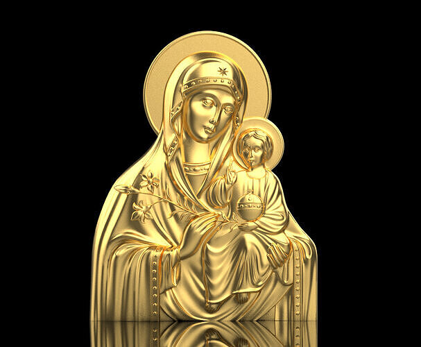 Saint Maria Icon 30989 3D print model