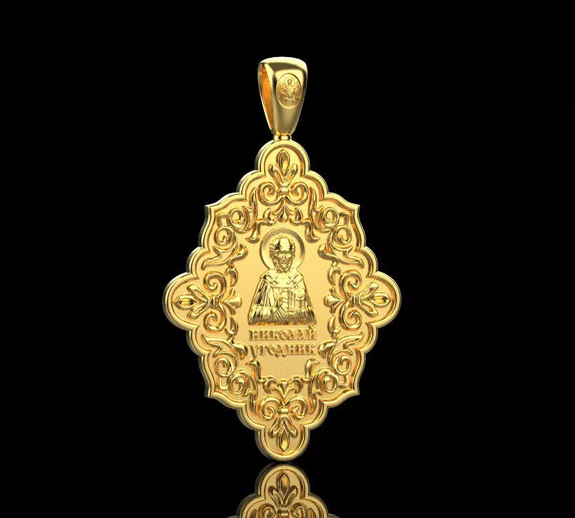 Christ Pantocrator and Jesus Pendant 30851 3D print model_0