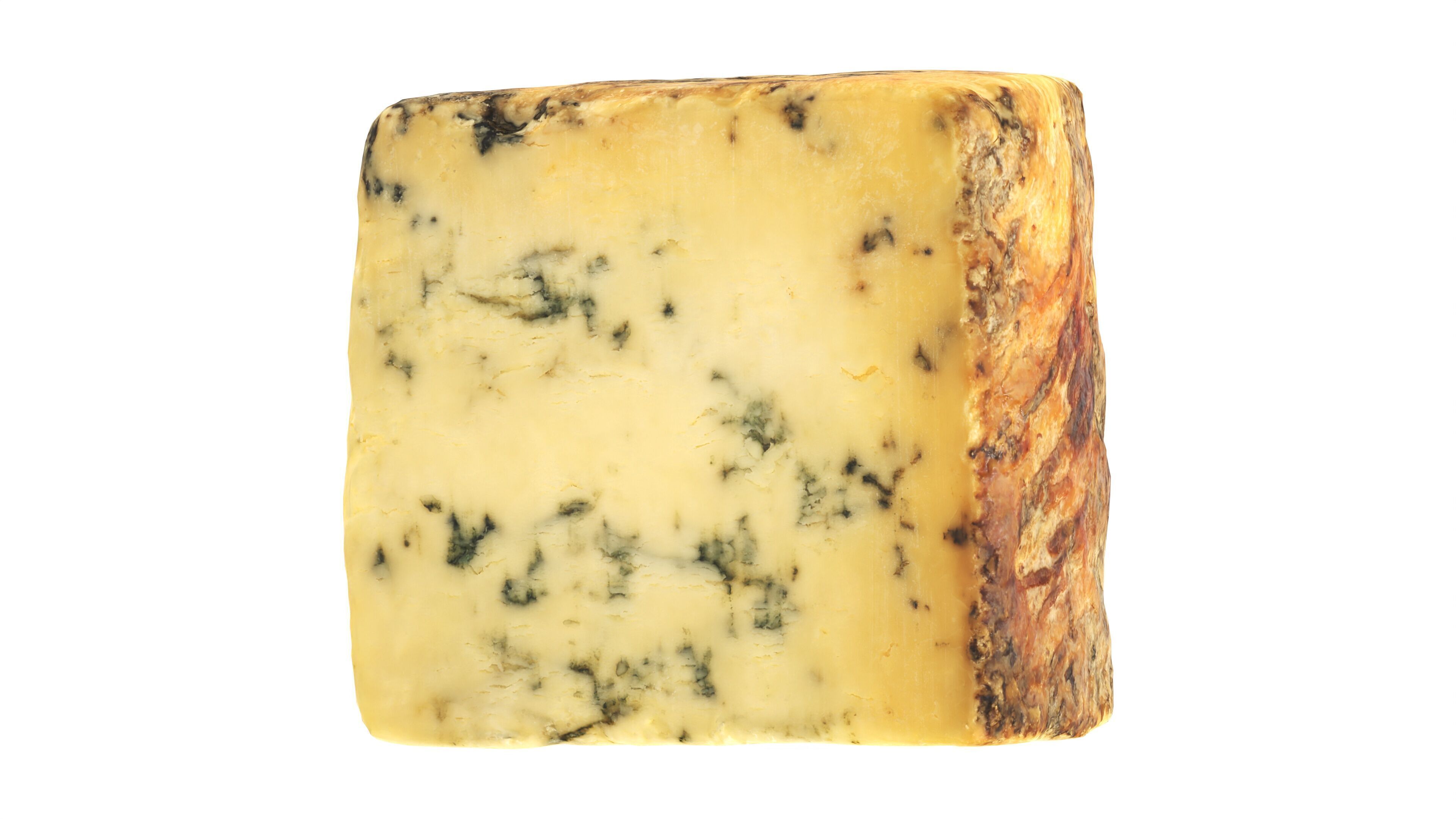 Blue cheese piece Low-poly 3D model_4