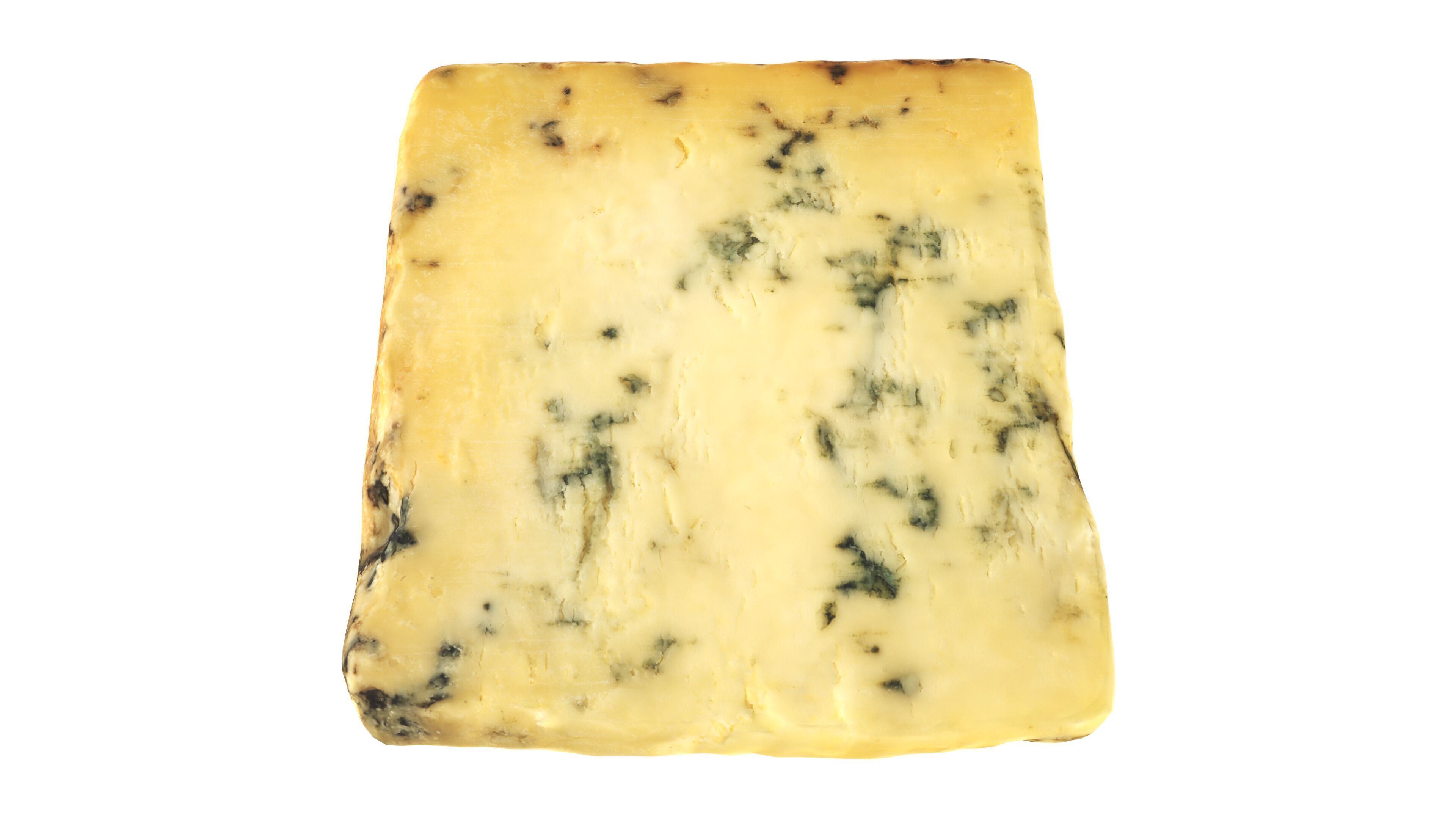 Blue cheese piece Low-poly 3D model_1