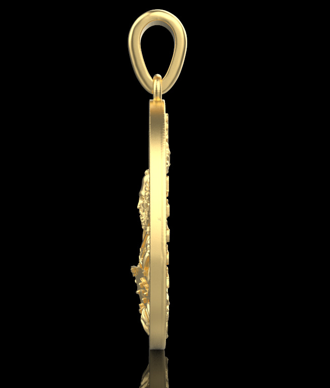 Saint Nicholas Pendant 30356 3D print model_4