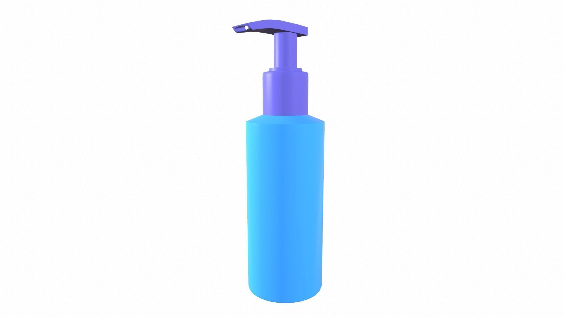 Empty Bottle Low-poly 3D model_3