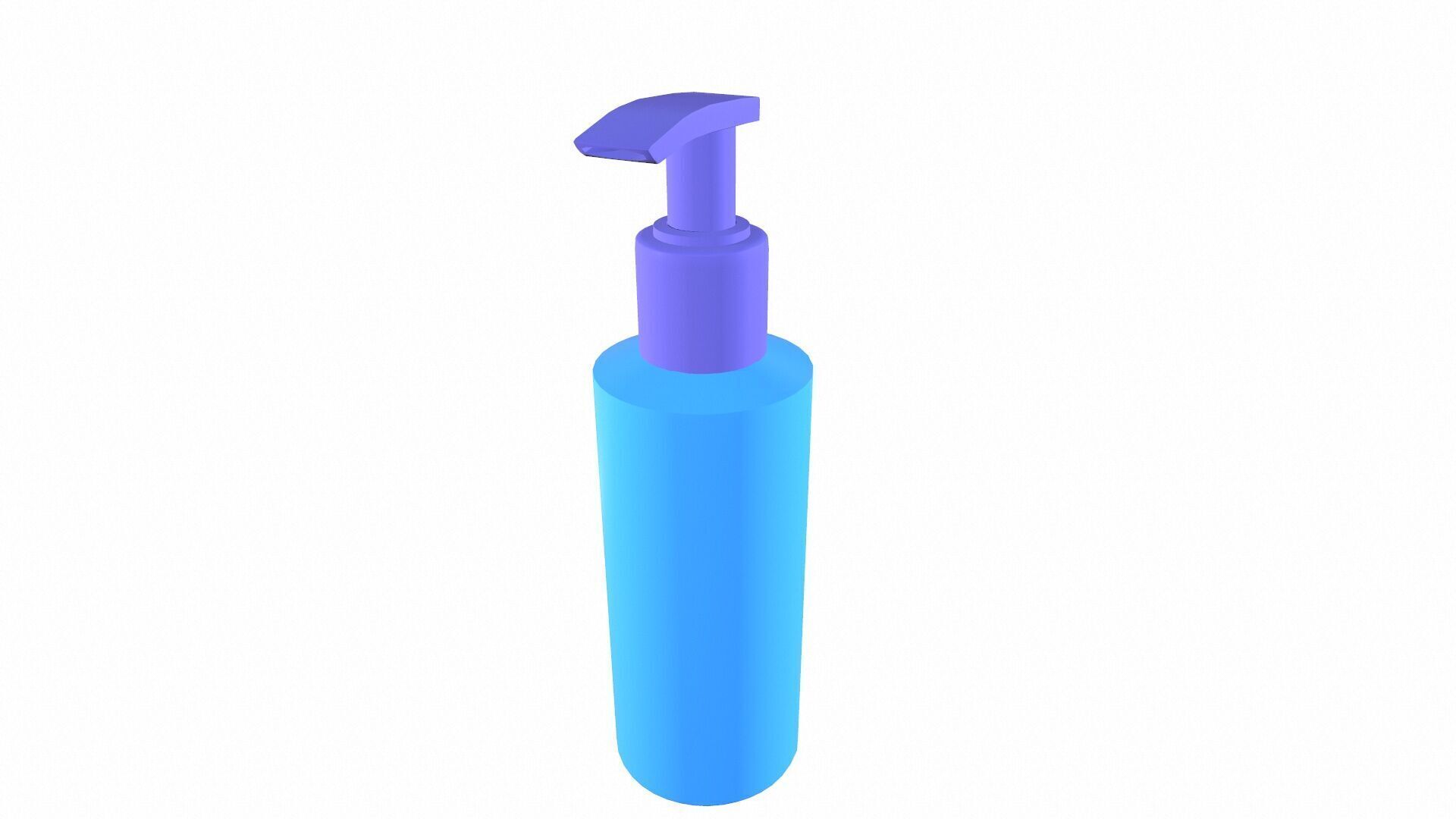 Empty Bottle Low-poly 3D model_6