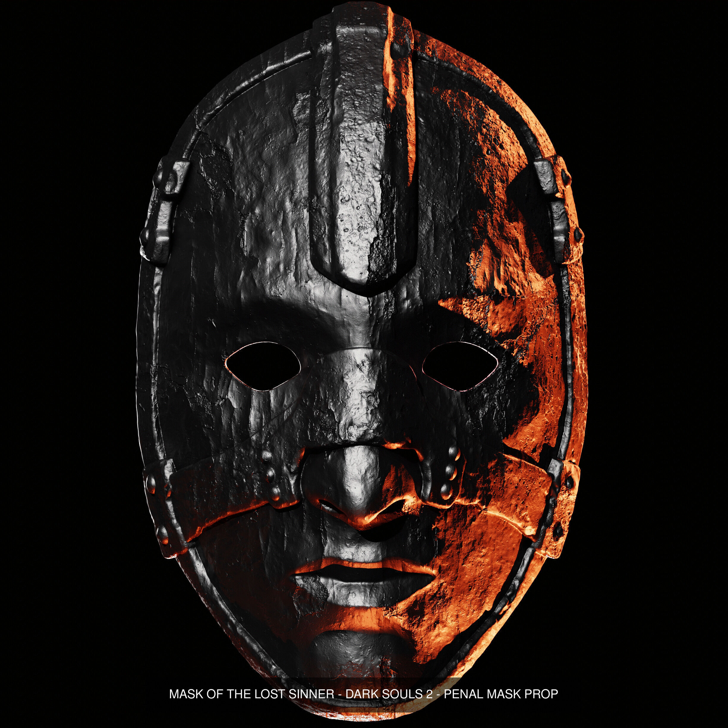 Dark Souls - Slipknot Masks - STL and OBJ files for Printing 3D Model Collection_5