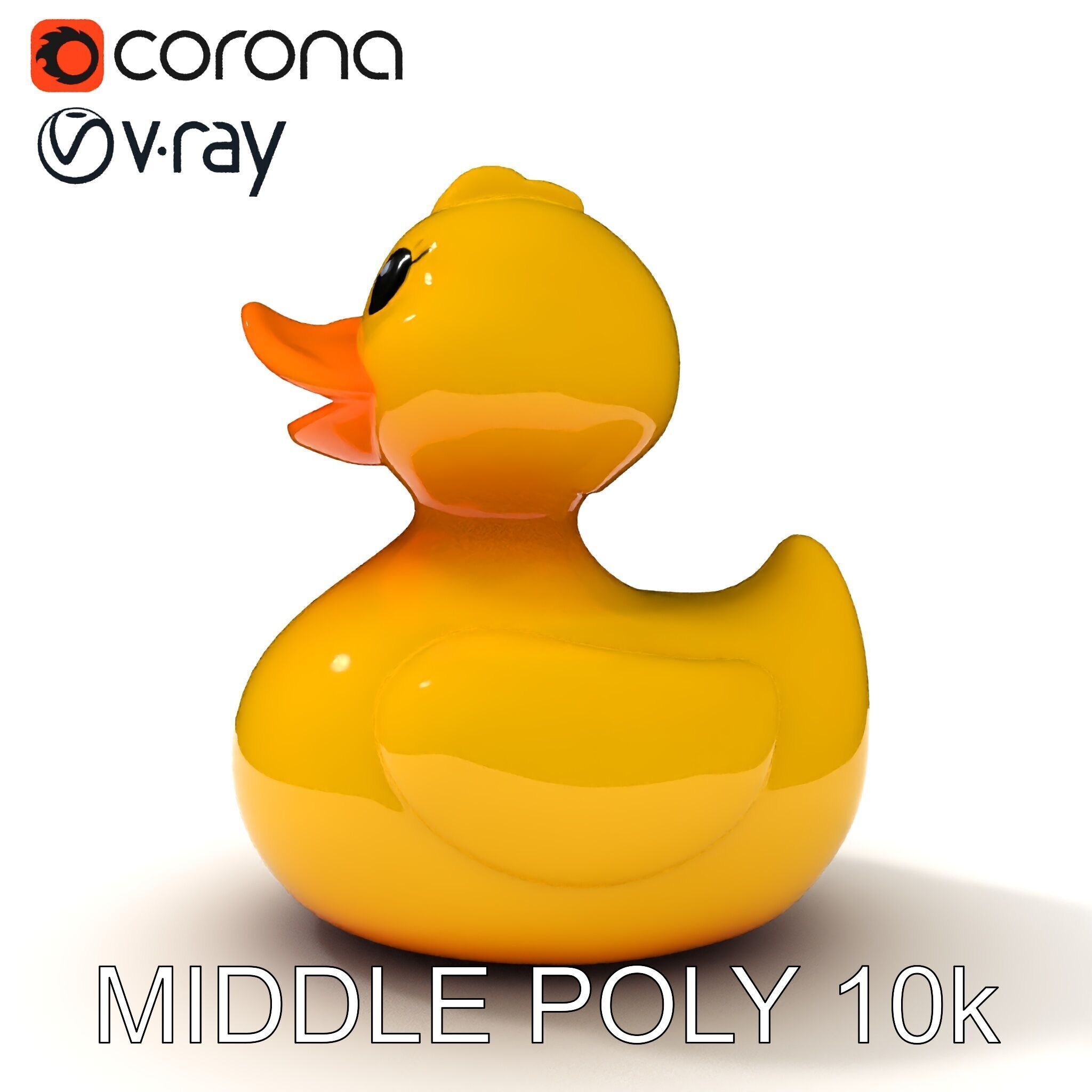 Rubber Duck D Model Pack Low-poly 3D model_18