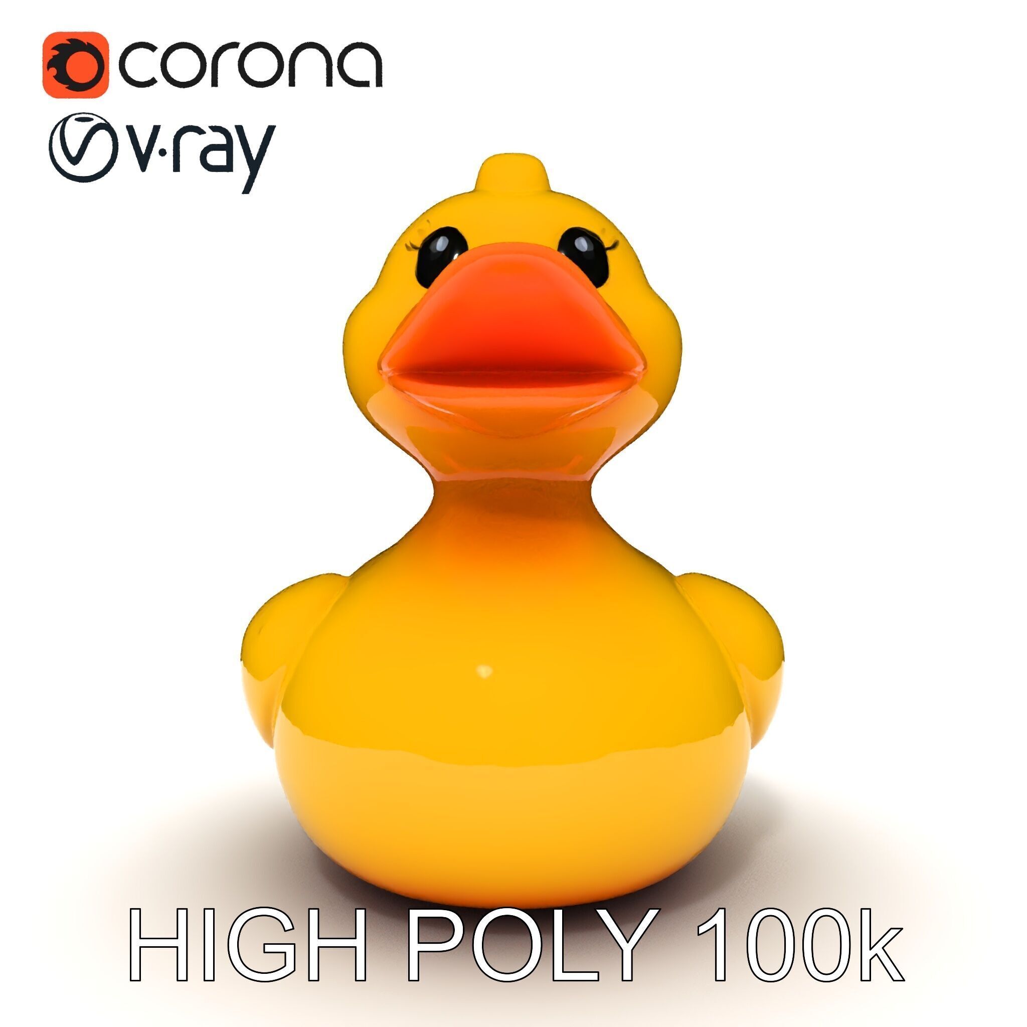 Rubber Duck D Model Pack Low-poly 3D model_25