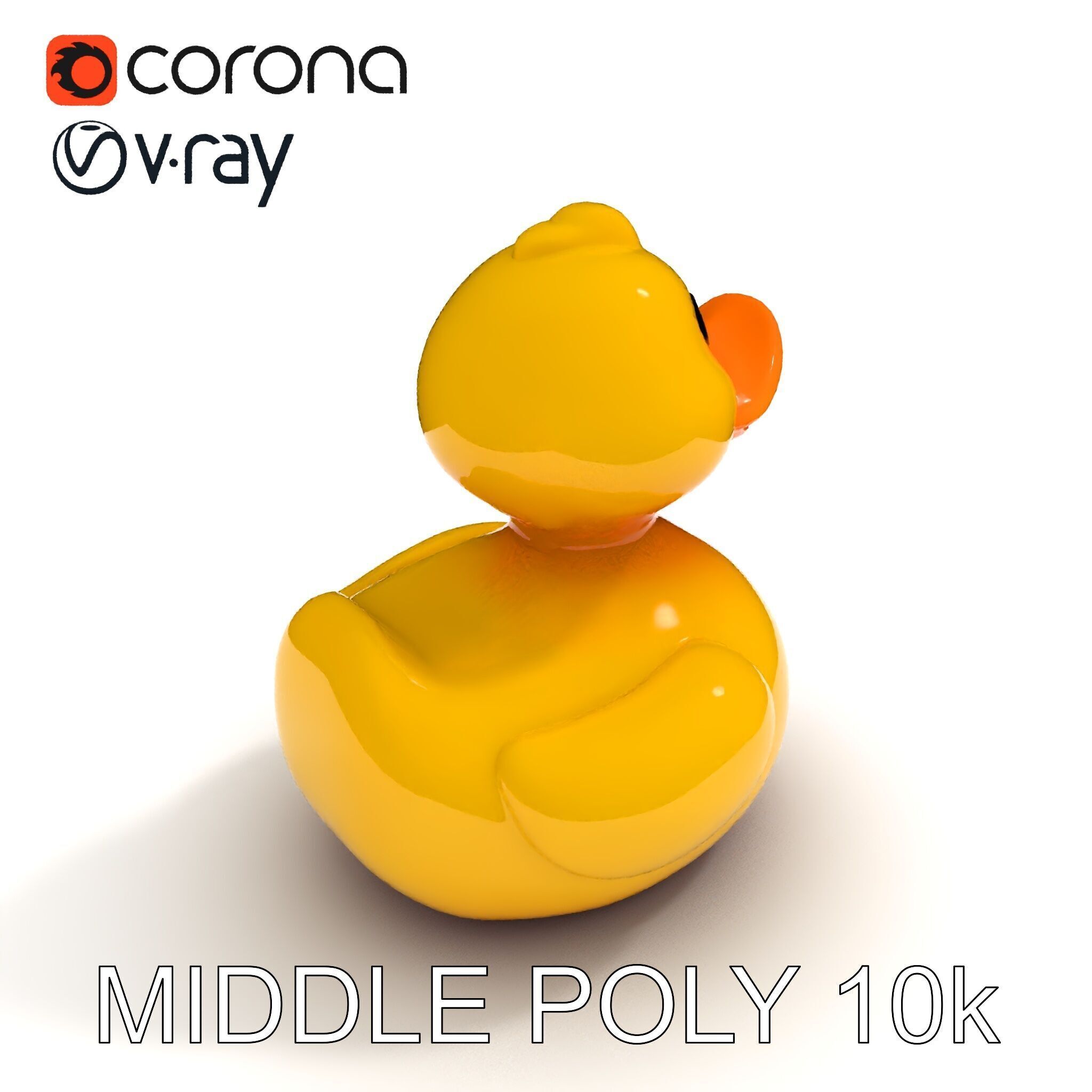 Rubber Duck D Model Pack Low-poly 3D model_33