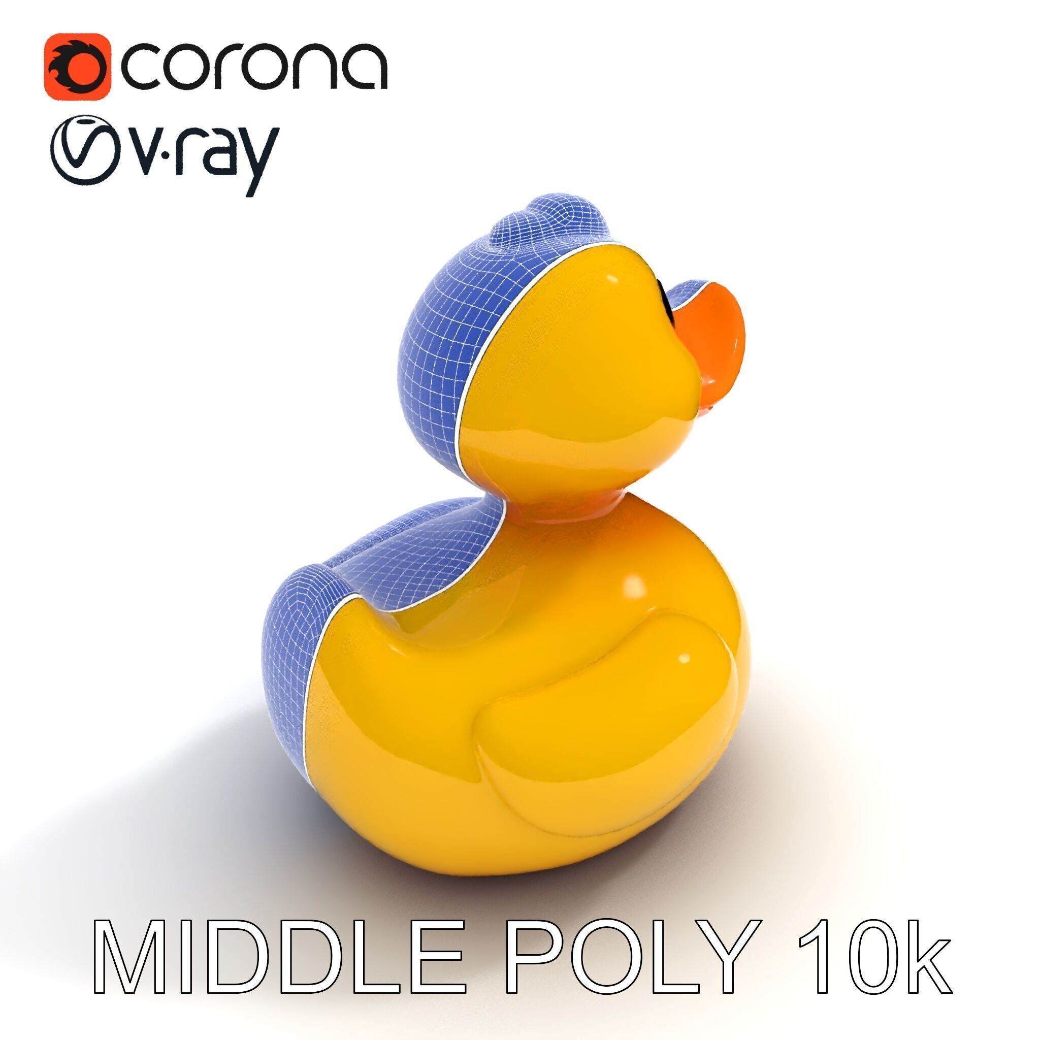 Rubber Duck D Model Pack Low-poly 3D model_28
