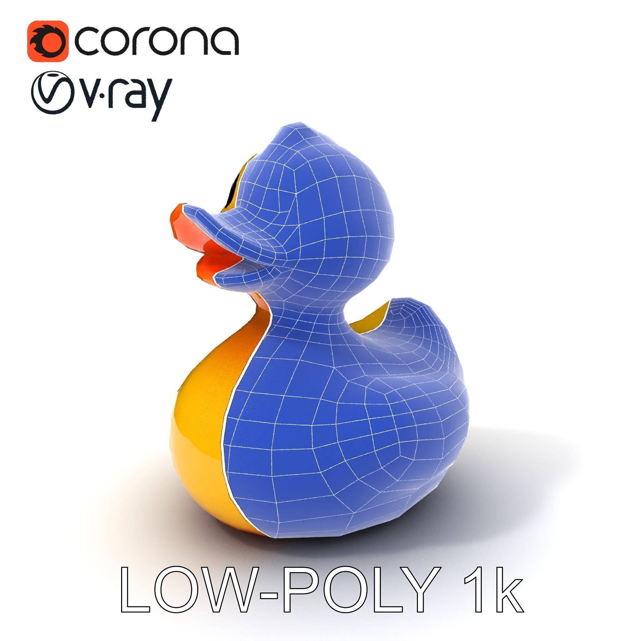 Rubber Duck D Model Pack Low-poly 3D model_13