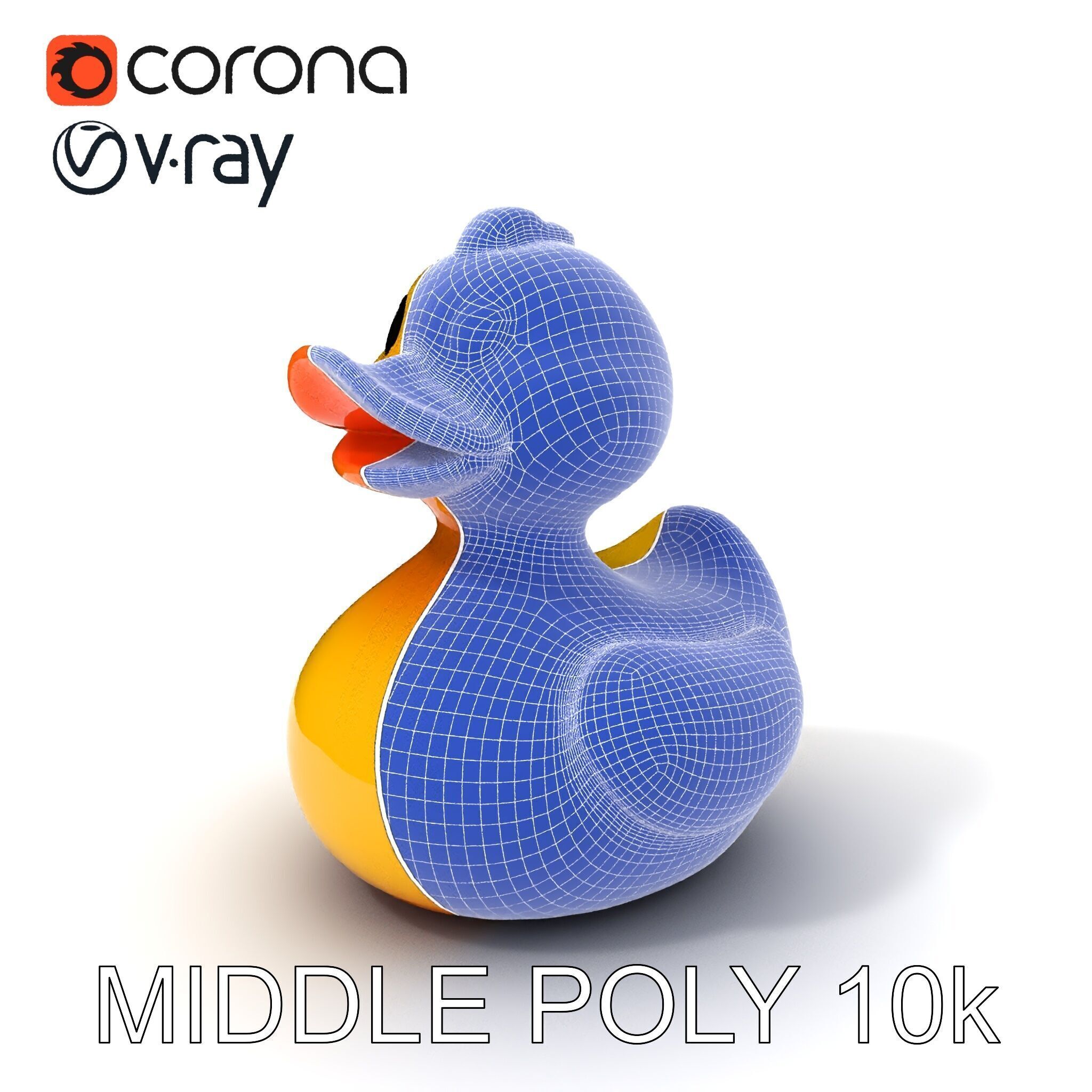 Rubber Duck D Model Pack Low-poly 3D model_15
