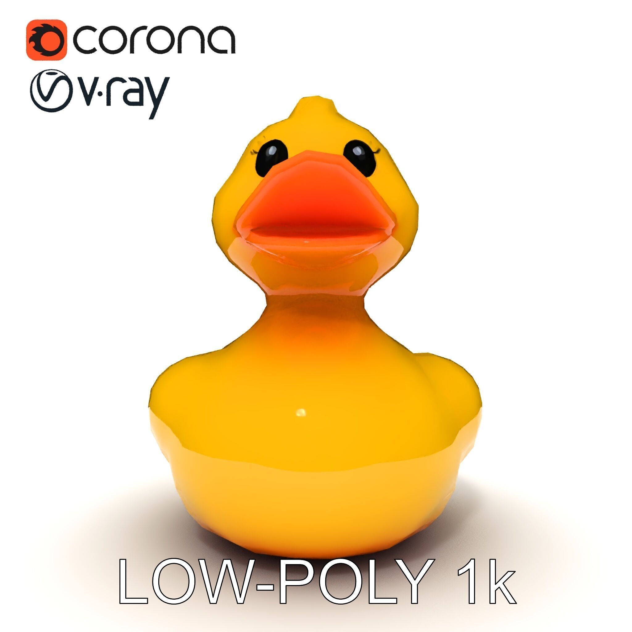 Rubber Duck D Model Pack Low-poly 3D model_27