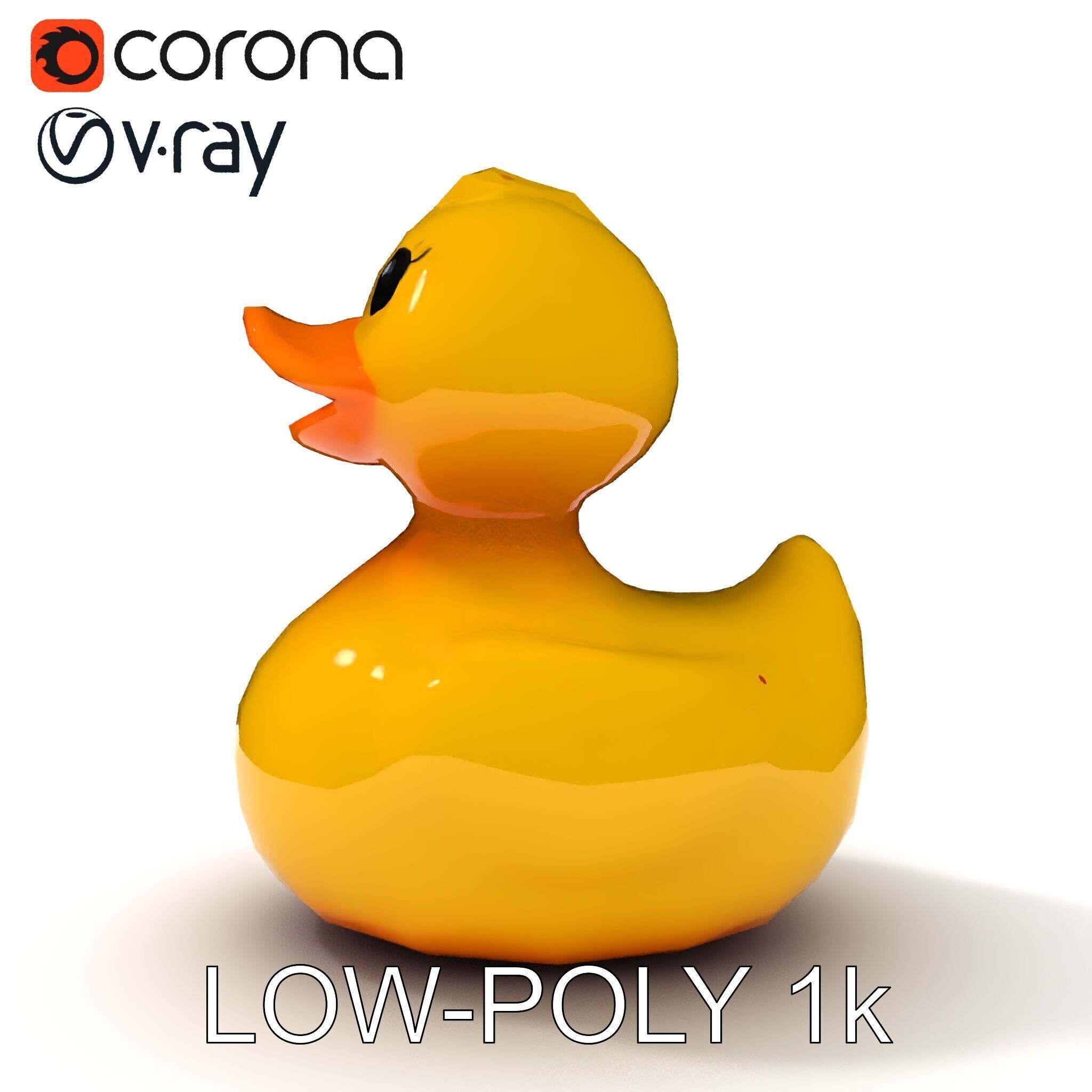 Rubber Duck D Model Pack Low-poly 3D model_22