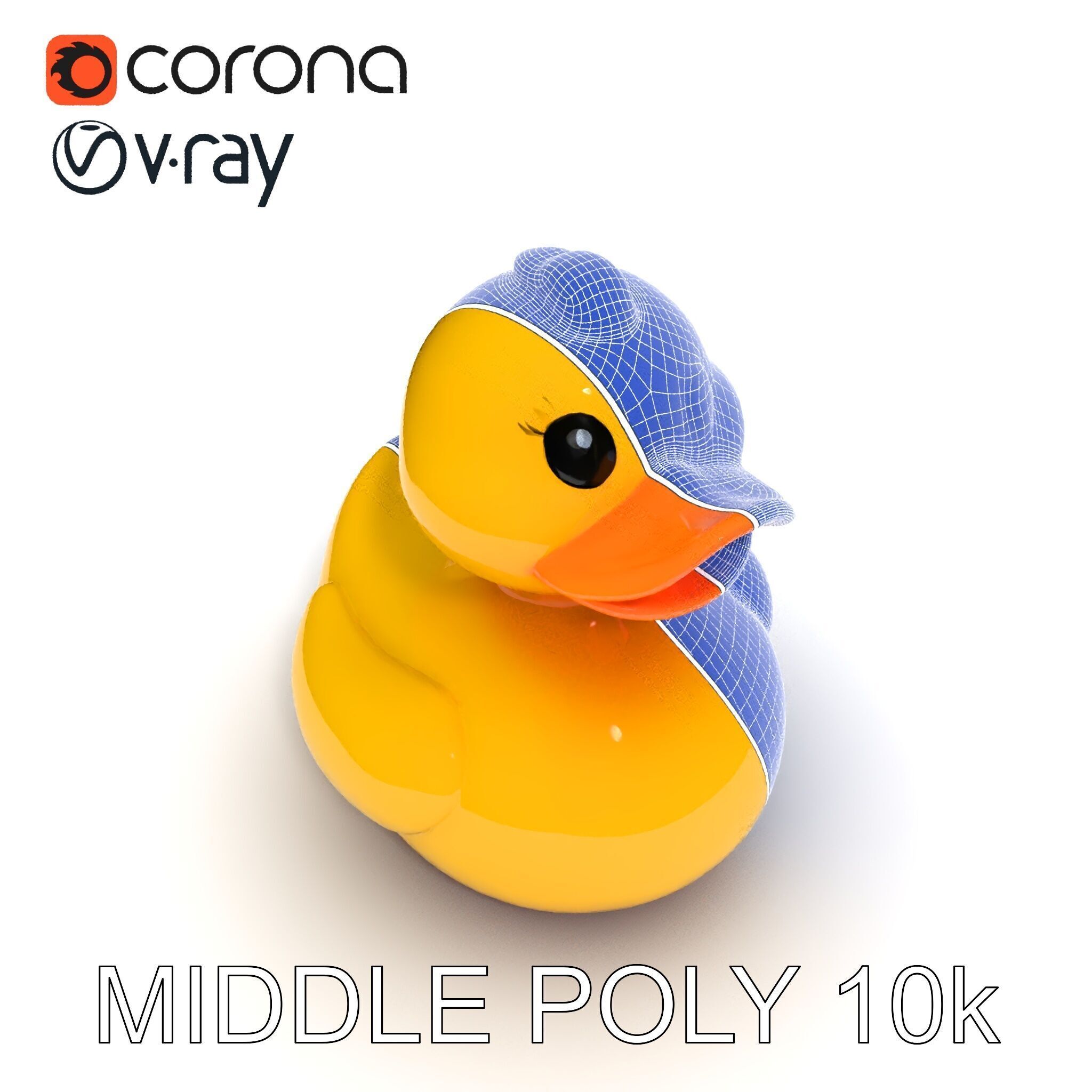 Rubber Duck D Model Pack Low-poly 3D model_21