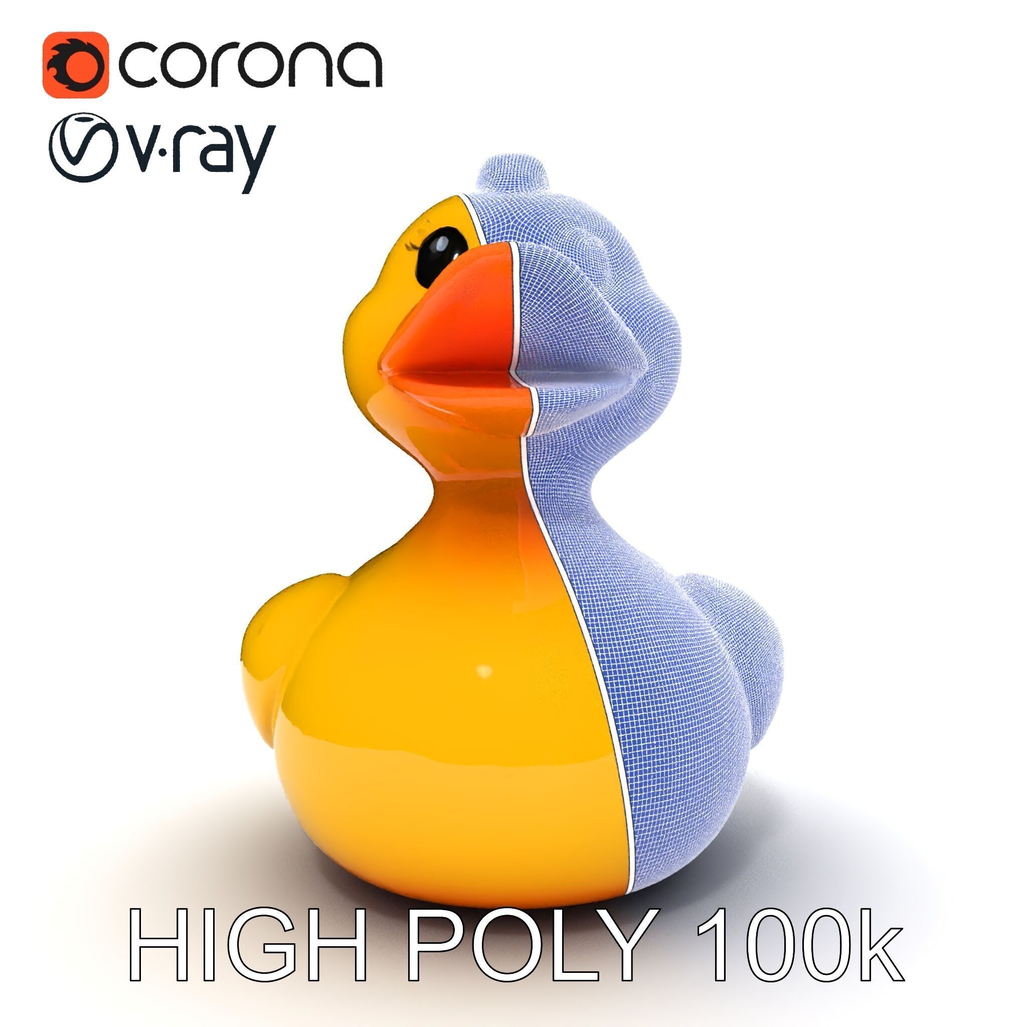 Rubber Duck D Model Pack Low-poly 3D model_30