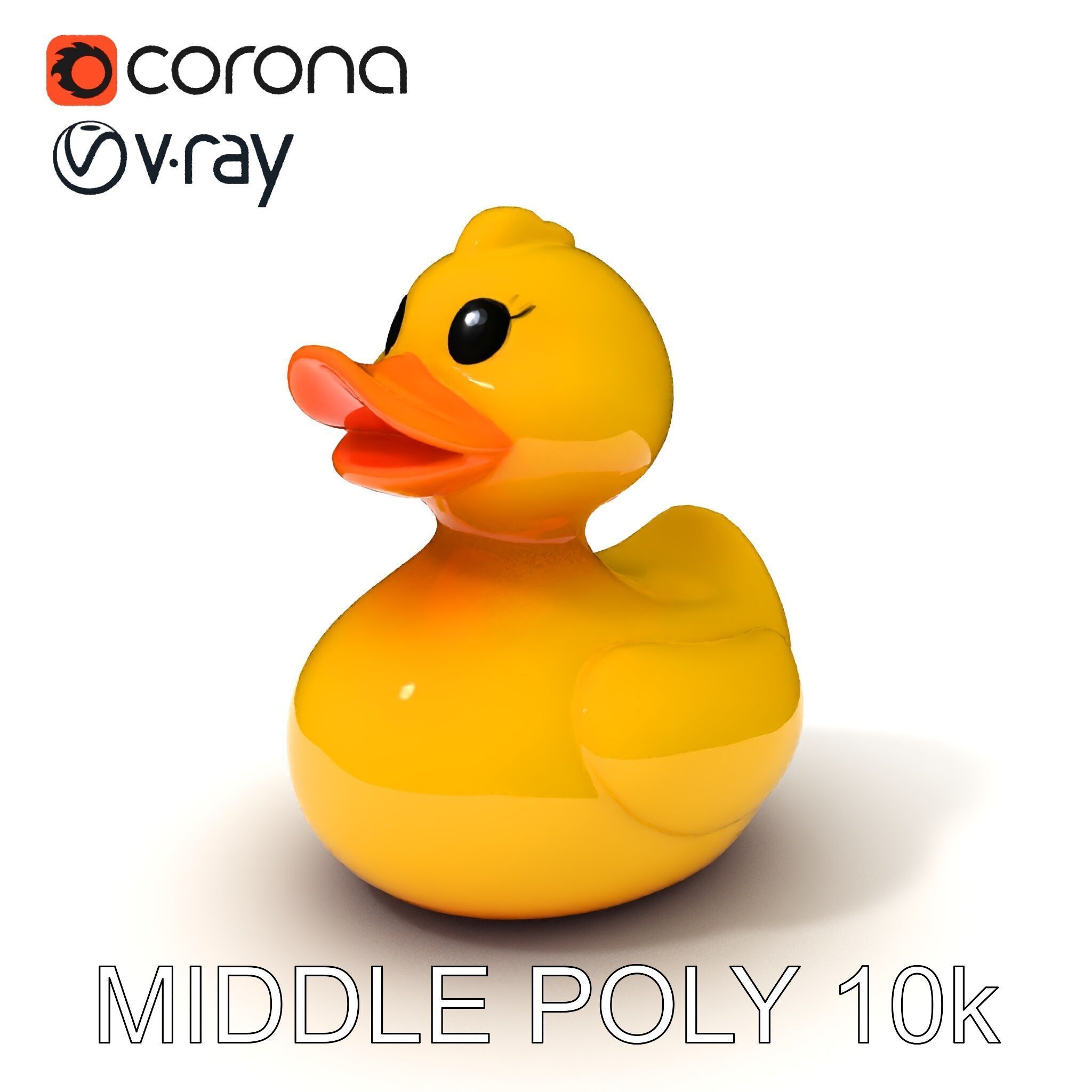 Rubber Duck D Model Pack Low-poly 3D model_26