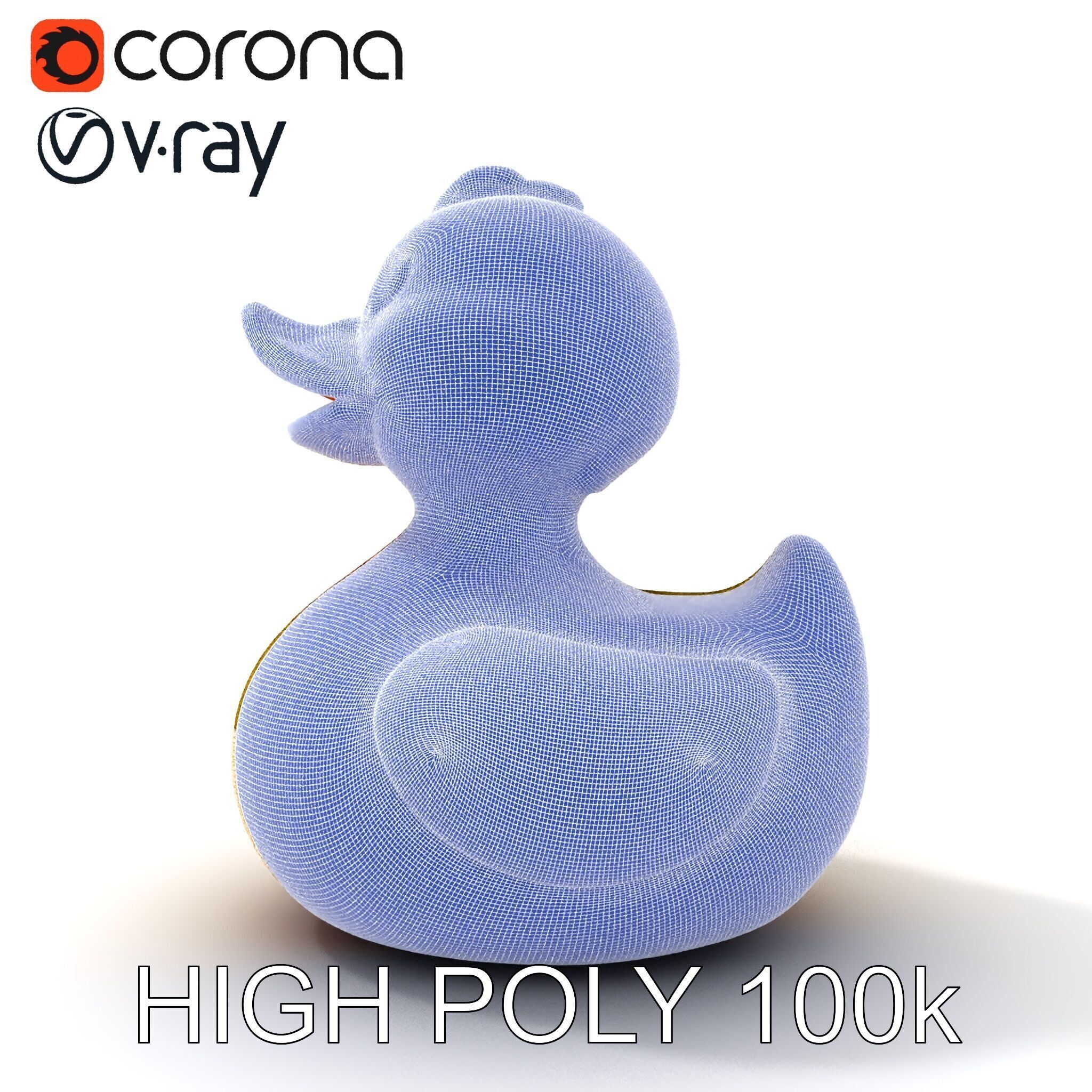 Rubber Duck D Model Pack Low-poly 3D model_11