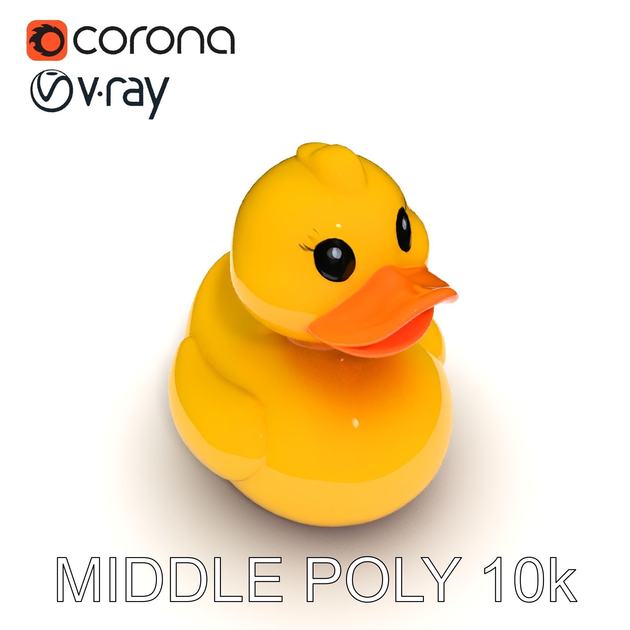 Rubber Duck D Model Pack Low-poly 3D model_9