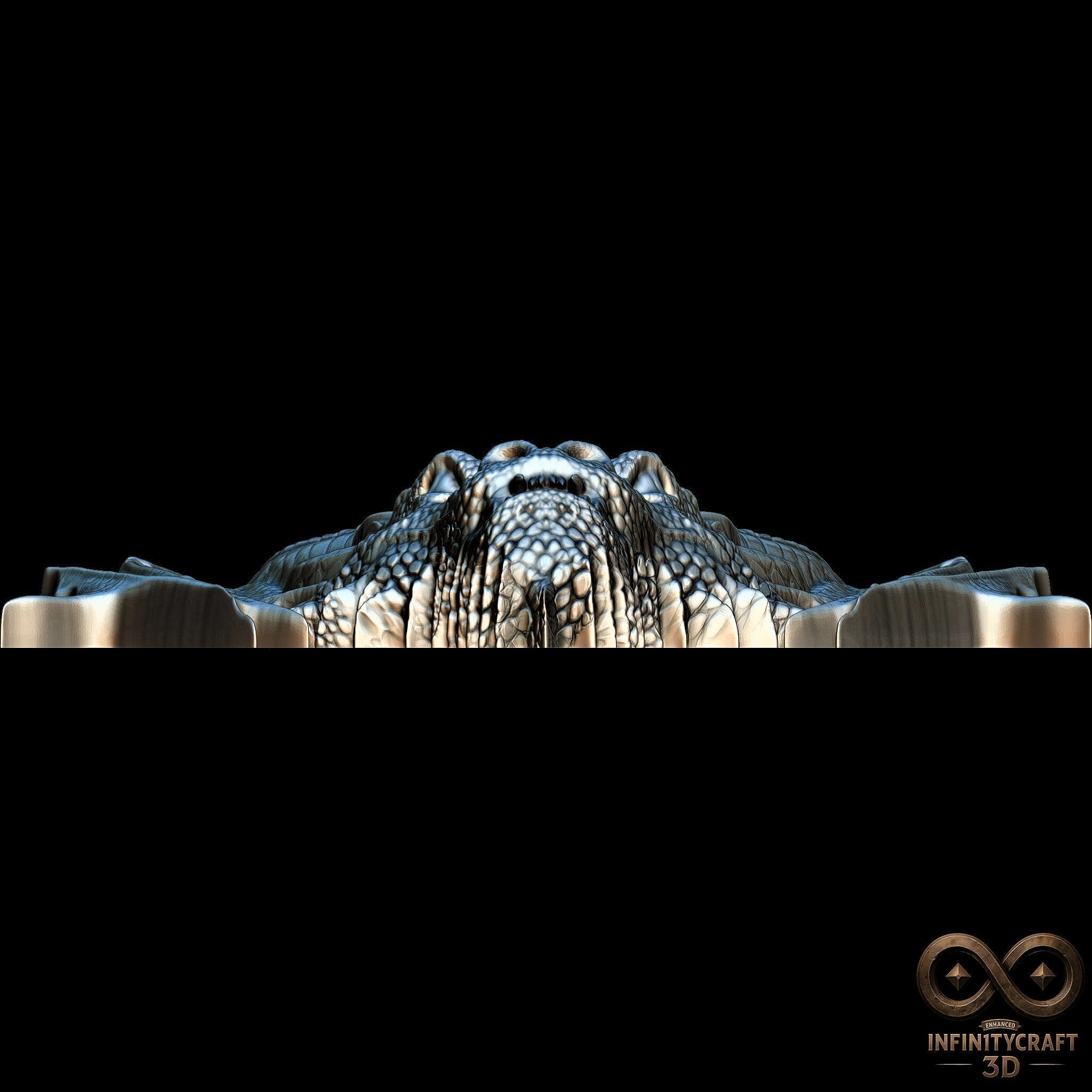 Dragon Head Relief No18 STL file for 3d printing or CNC 3D print model_10