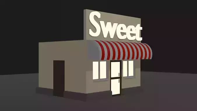 Sweet Shop 3D Model