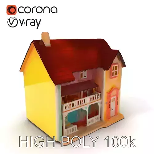 Victorian Dollhouse D Model Pack