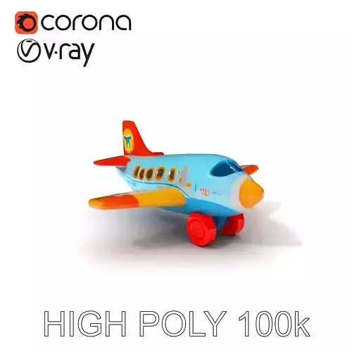 Toy Airplane Model Pack for Interactive and Rendering Applica... Low-poly 3D model