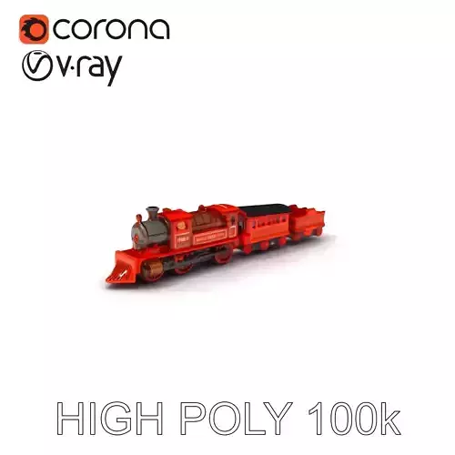 Vintage Steam Train Model Pack with PBR Textures