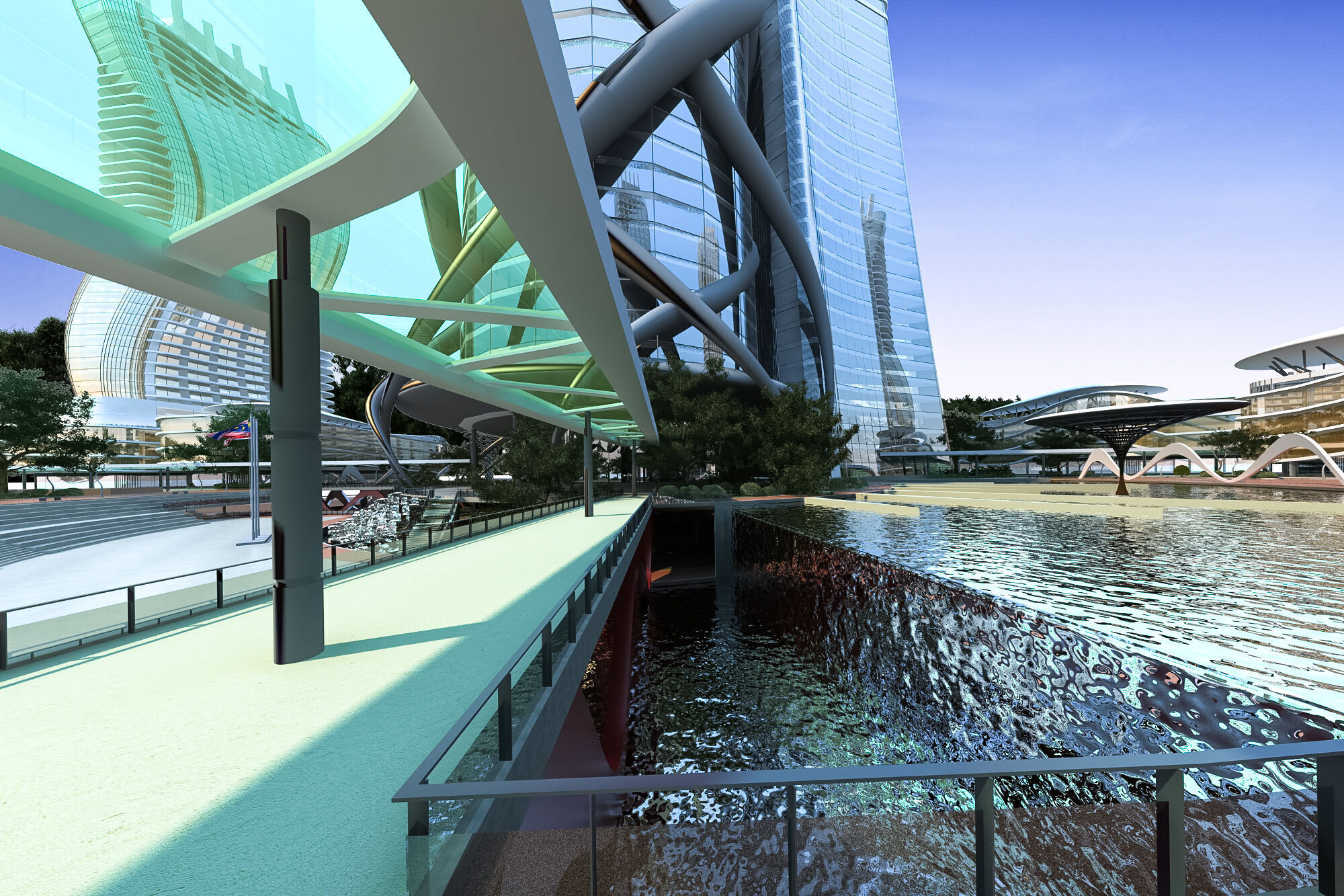 The Beanstalk Tower Low-poly 3D model_7