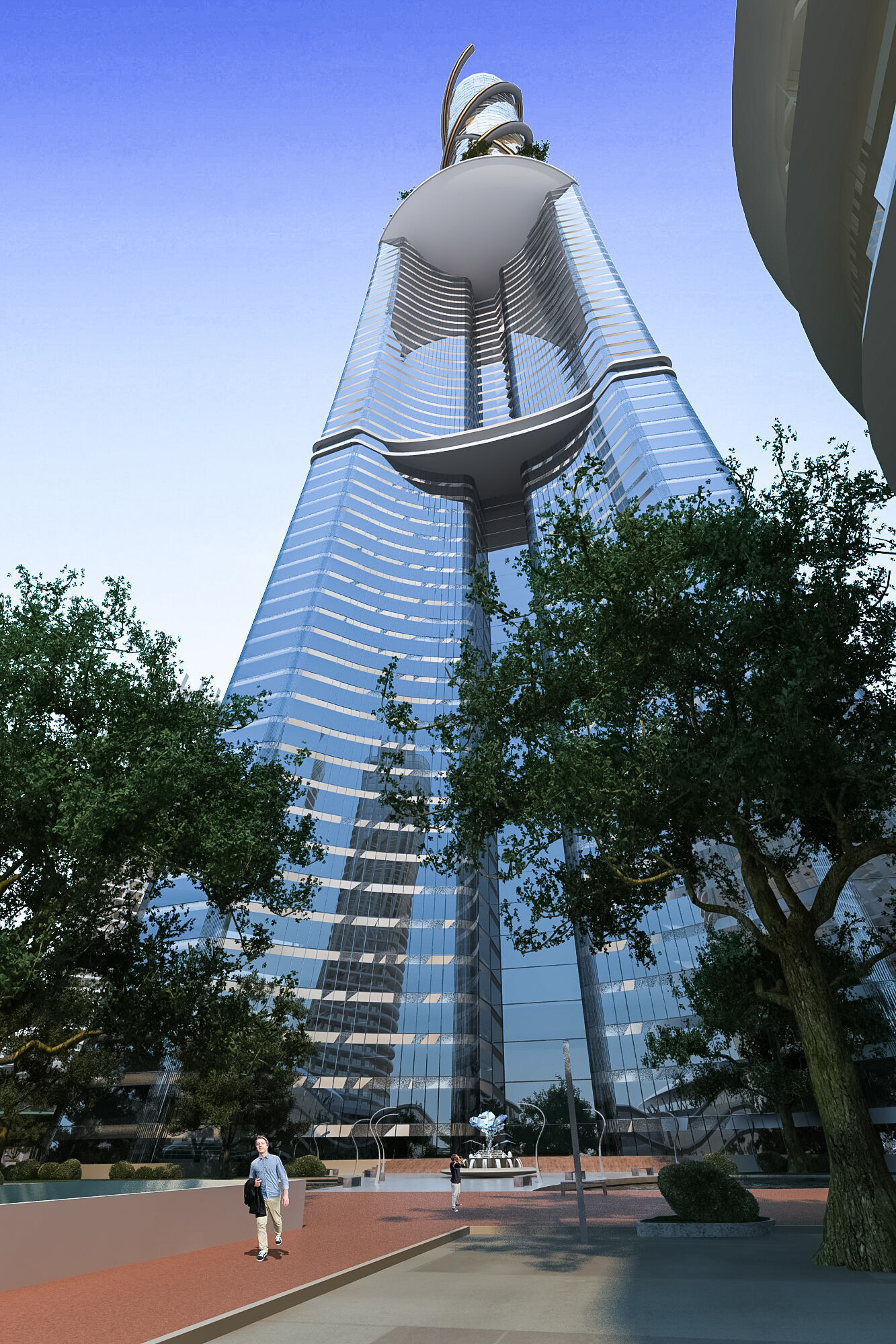 The Beanstalk Tower Low-poly 3D model_6