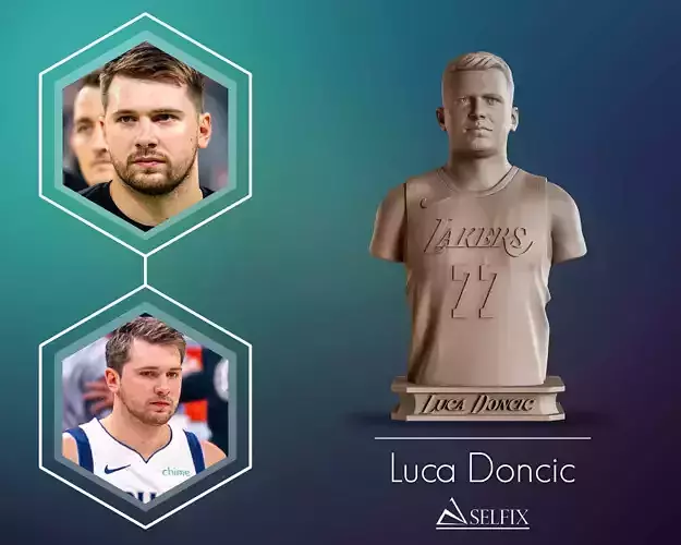 Luka Doncic Bust Sculpture 3D print model