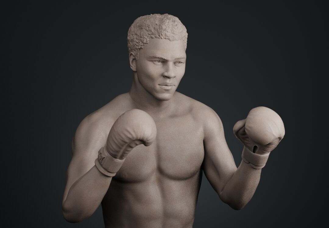 Muhammad Ali Full-body Sculpture 3D print model_13