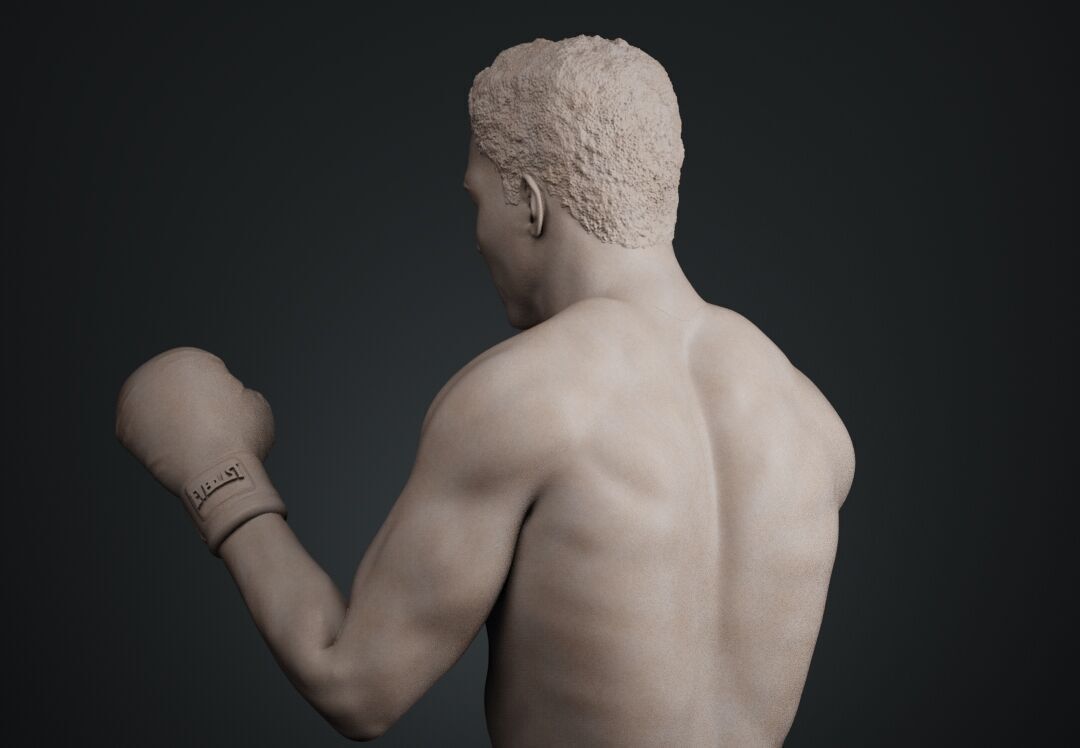 Muhammad Ali Full-body Sculpture 3D print model_20