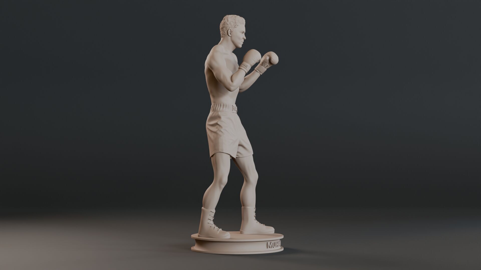 Muhammad Ali Full-body Sculpture 3D print model_4