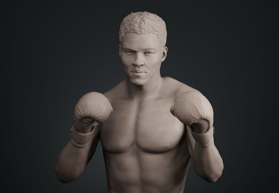 Muhammad Ali Full-body Sculpture 3D print model_12