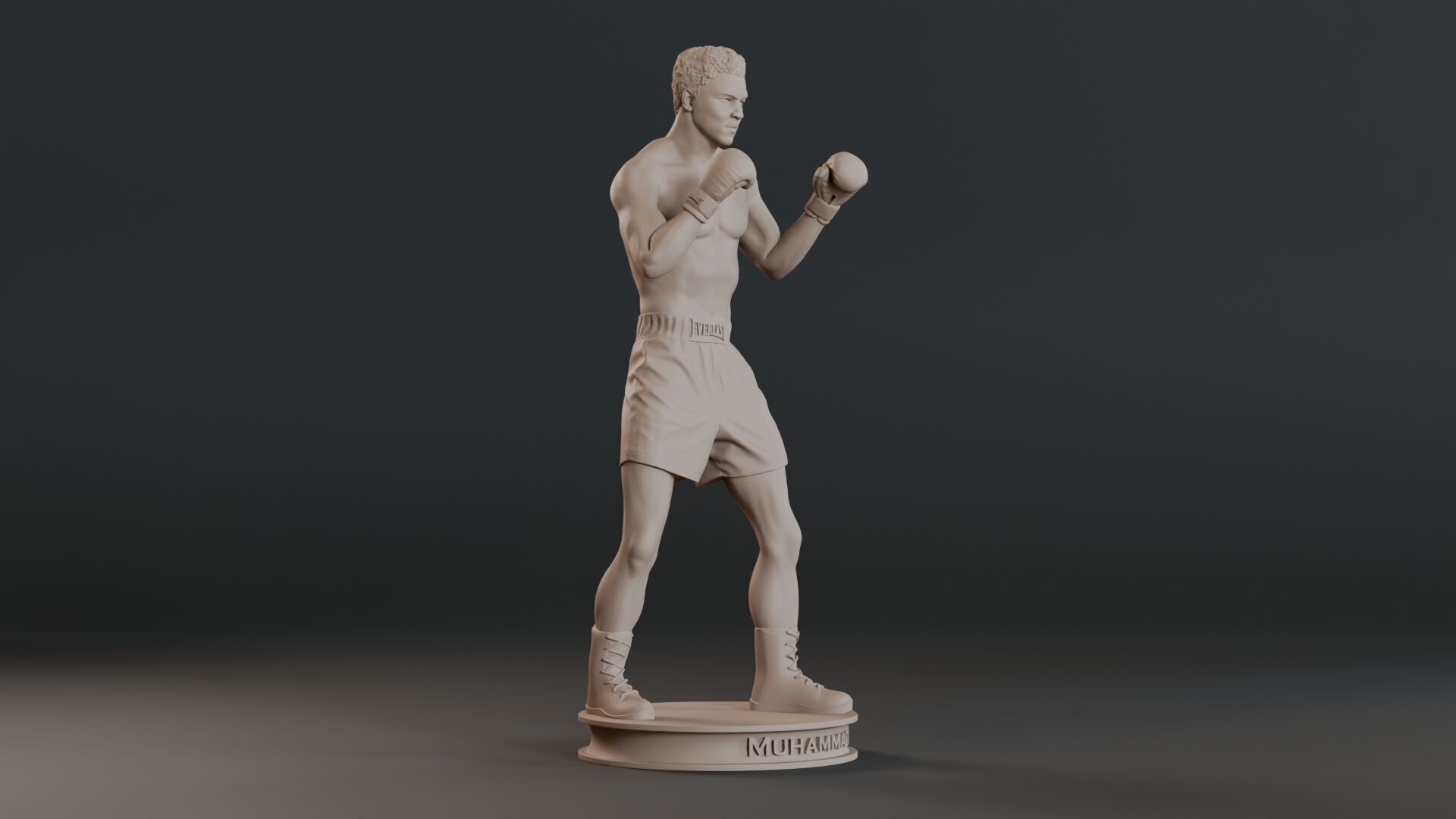 Muhammad Ali Full-body Sculpture 3D print model_3