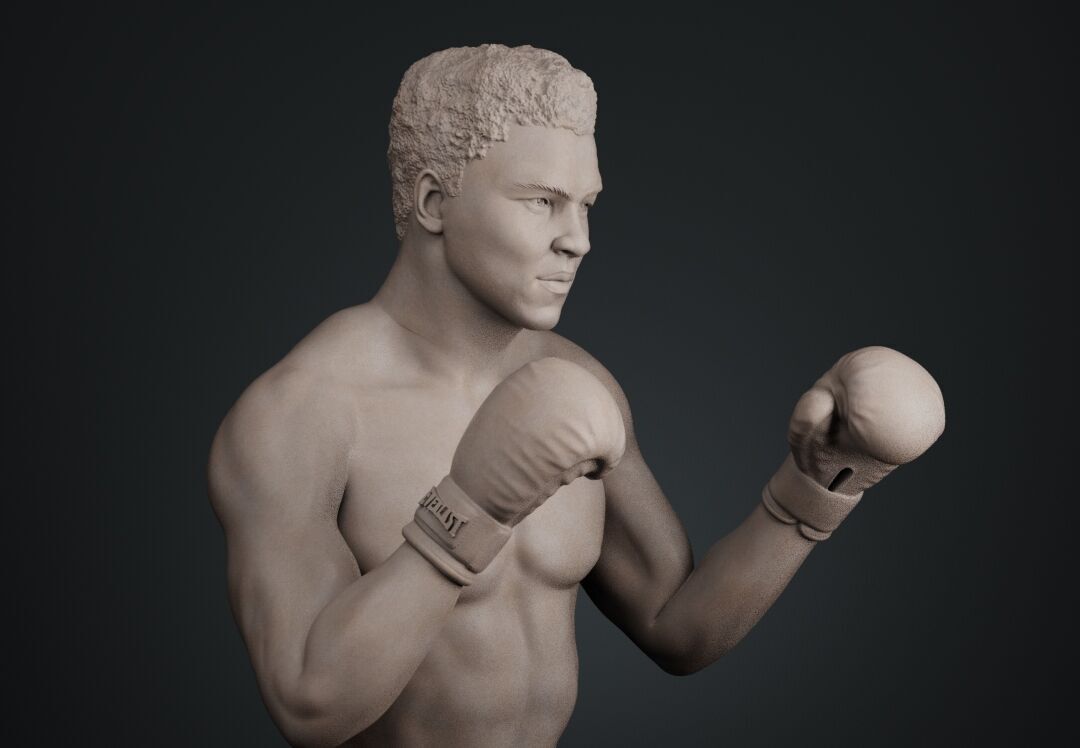 Muhammad Ali Full-body Sculpture 3D print model_14