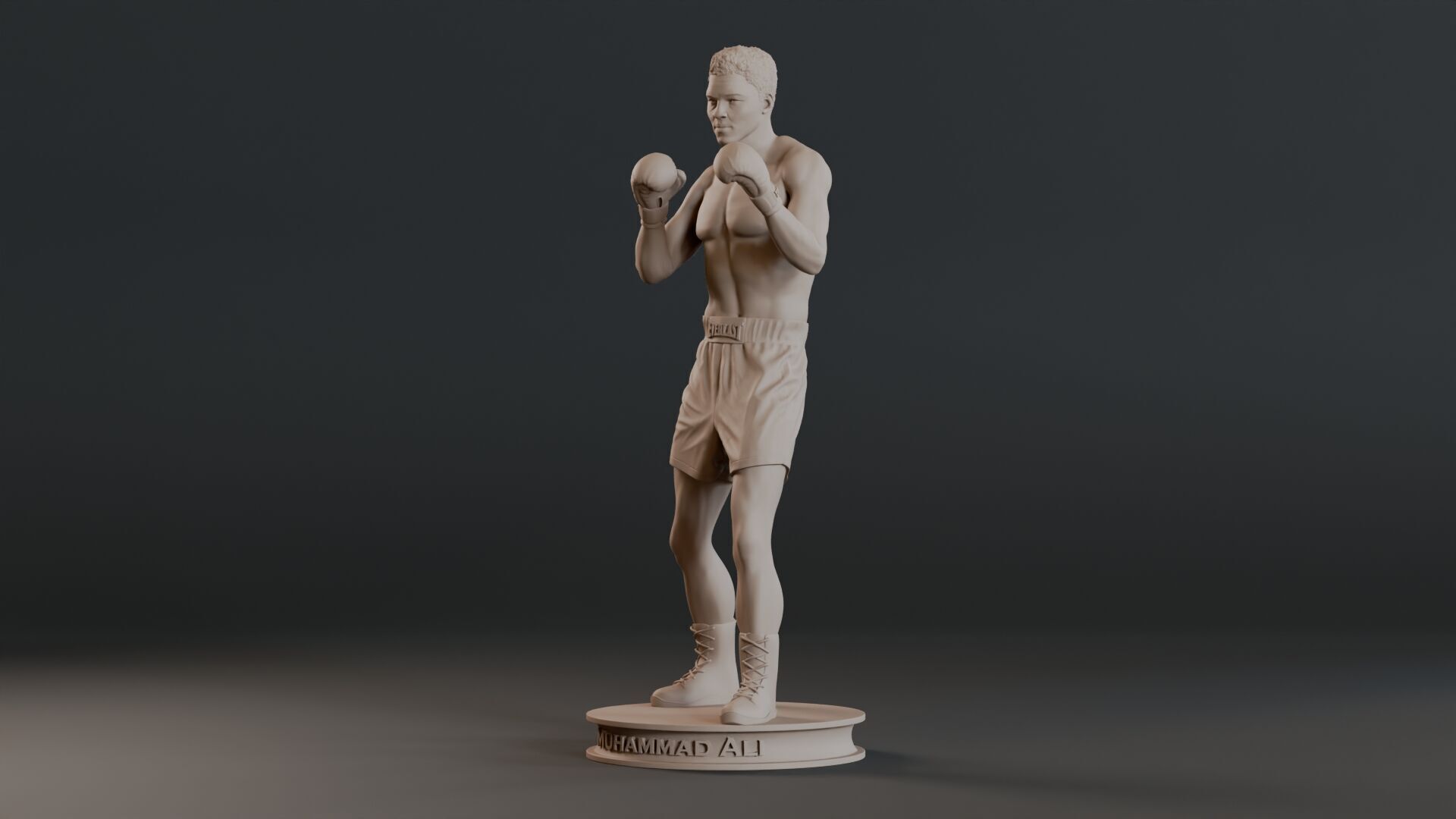 Muhammad Ali Full-body Sculpture 3D print model_11