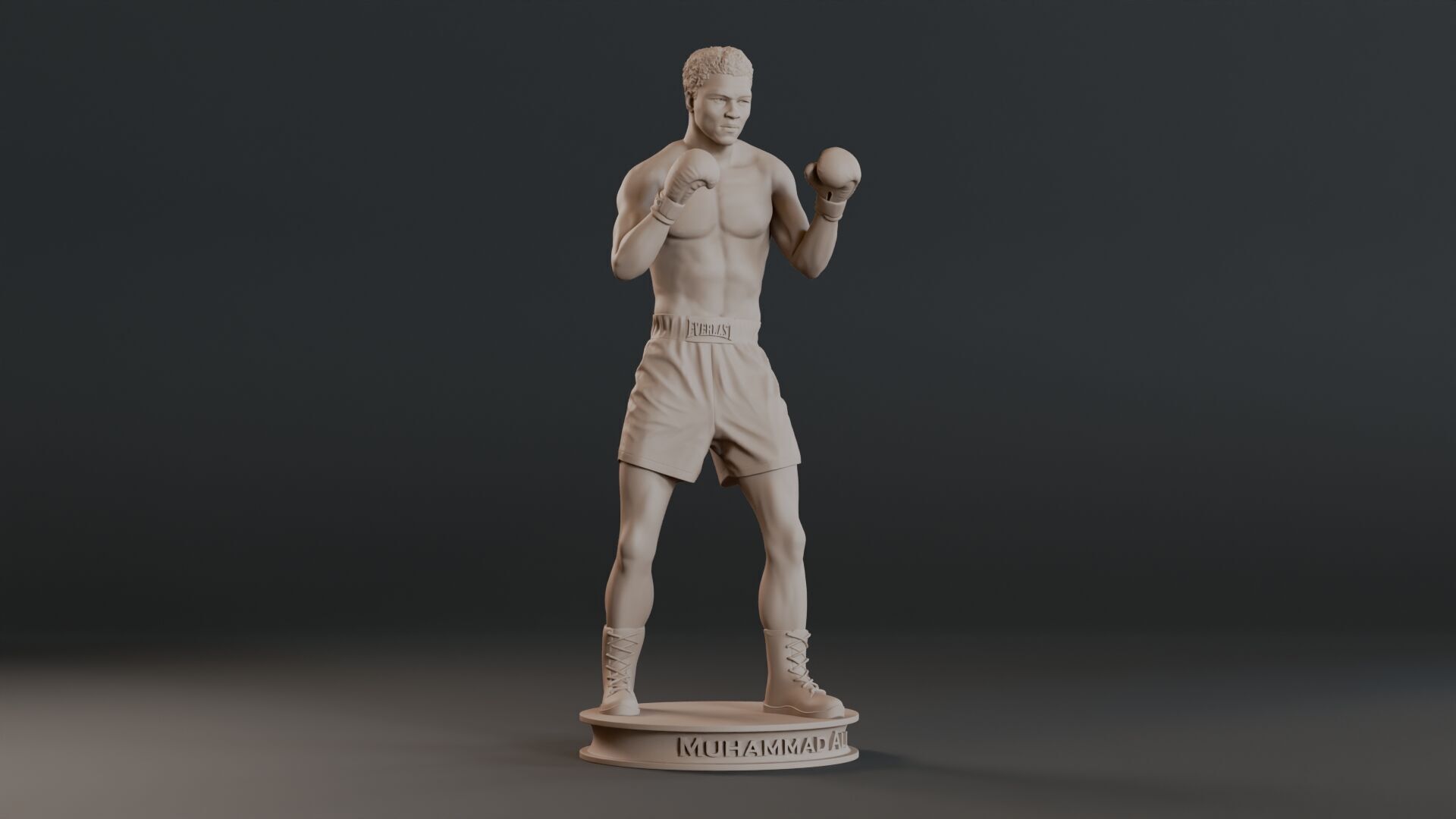 Muhammad Ali Full-body Sculpture 3D print model_2