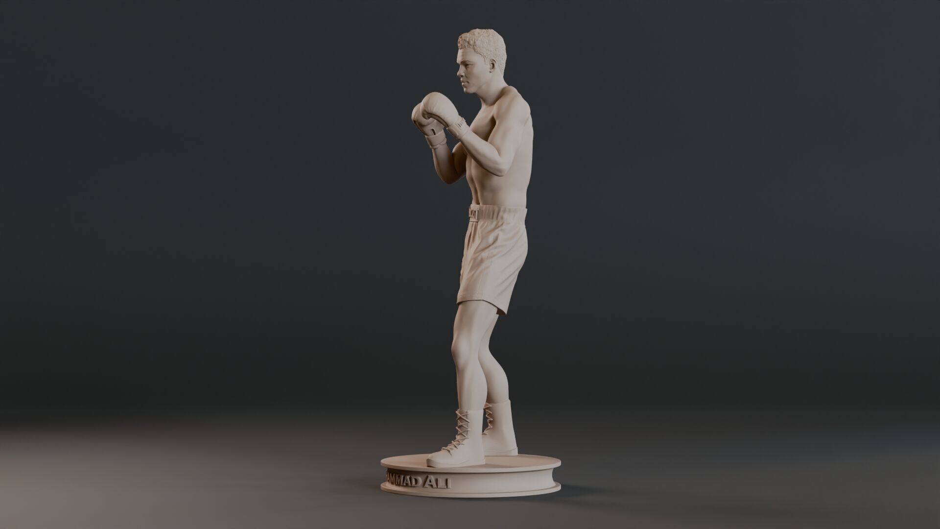 Muhammad Ali Full-body Sculpture 3D print model_10