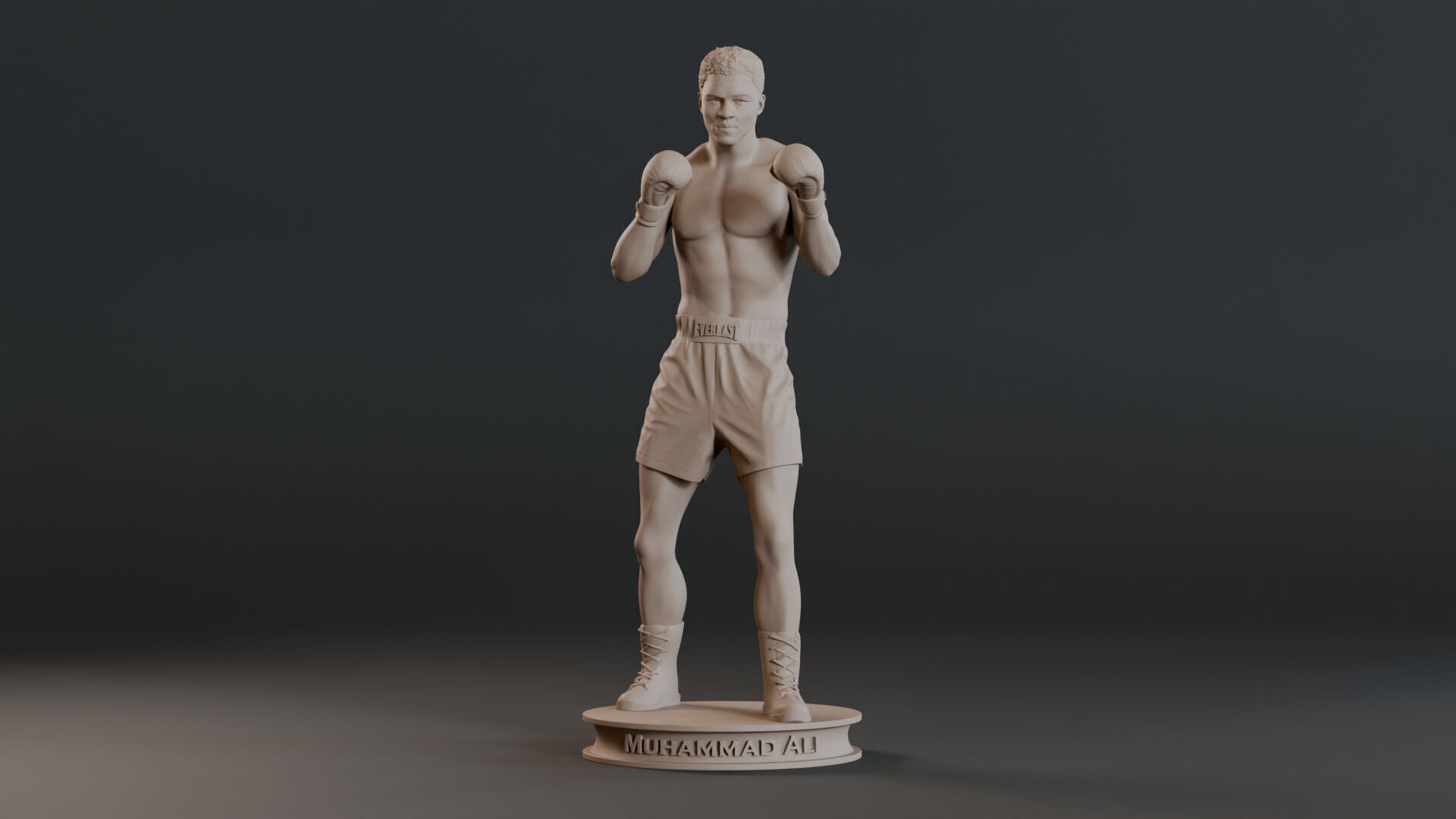 Muhammad Ali Full-body Sculpture 3D print model_1