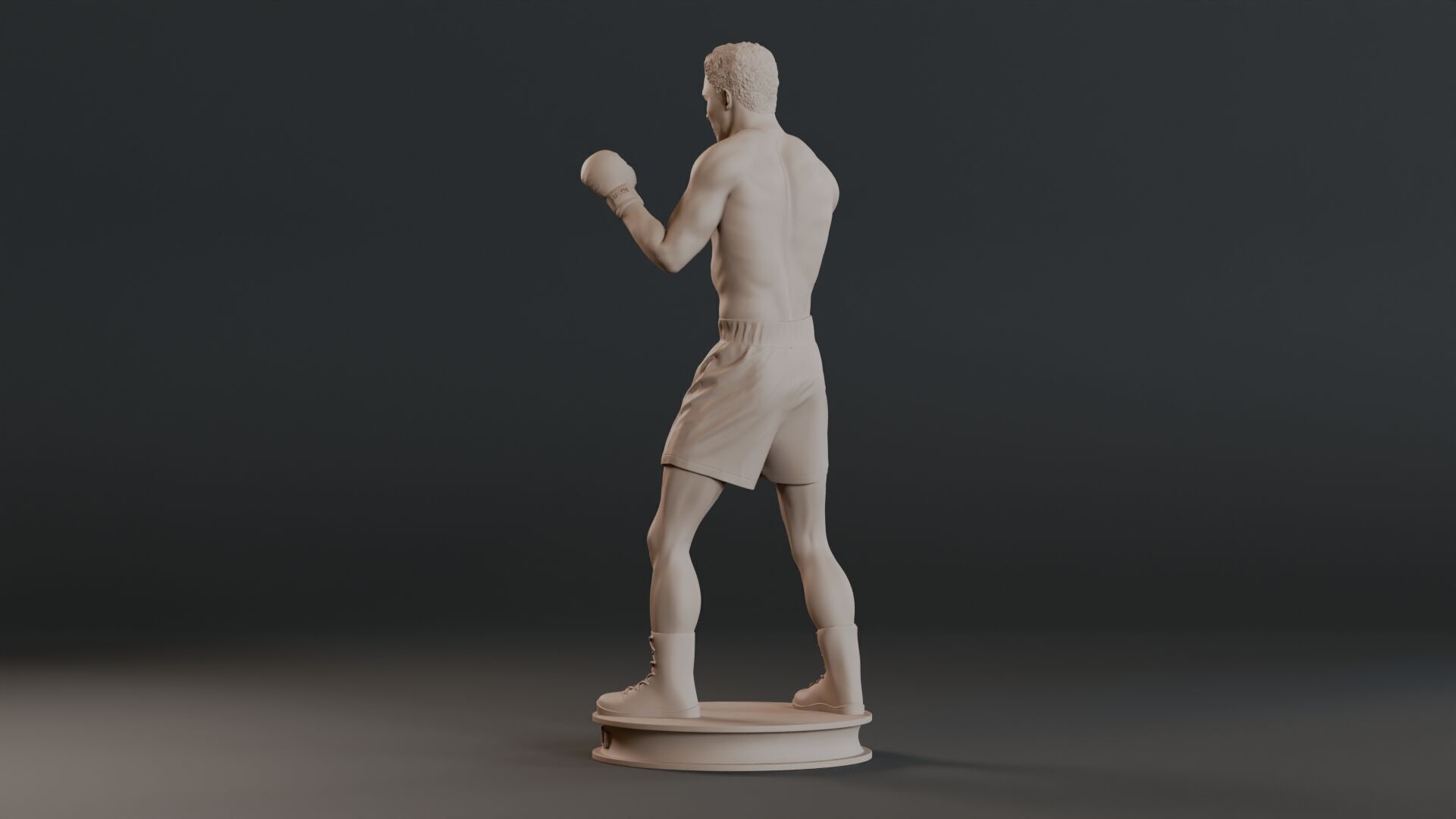 Muhammad Ali Full-body Sculpture 3D print model_8
