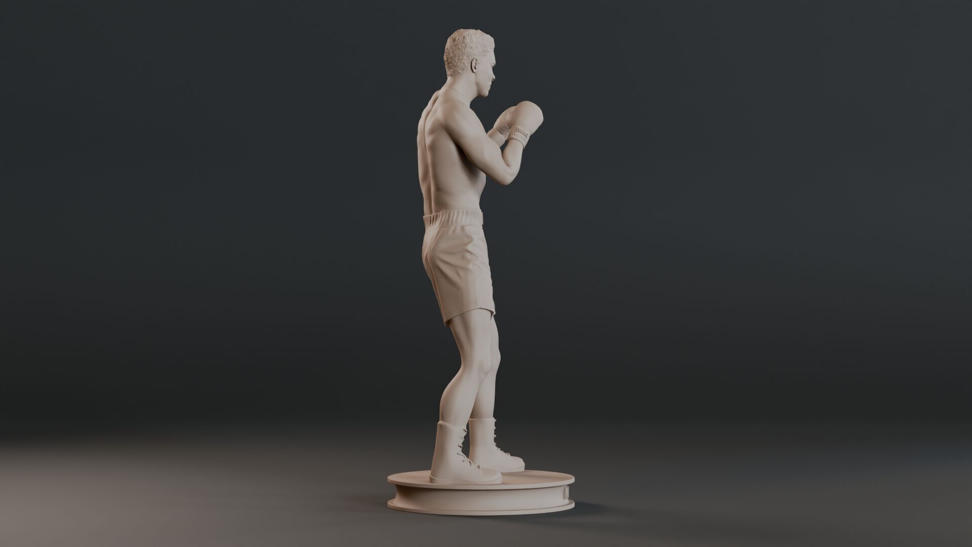 Muhammad Ali Full-body Sculpture 3D print model_30