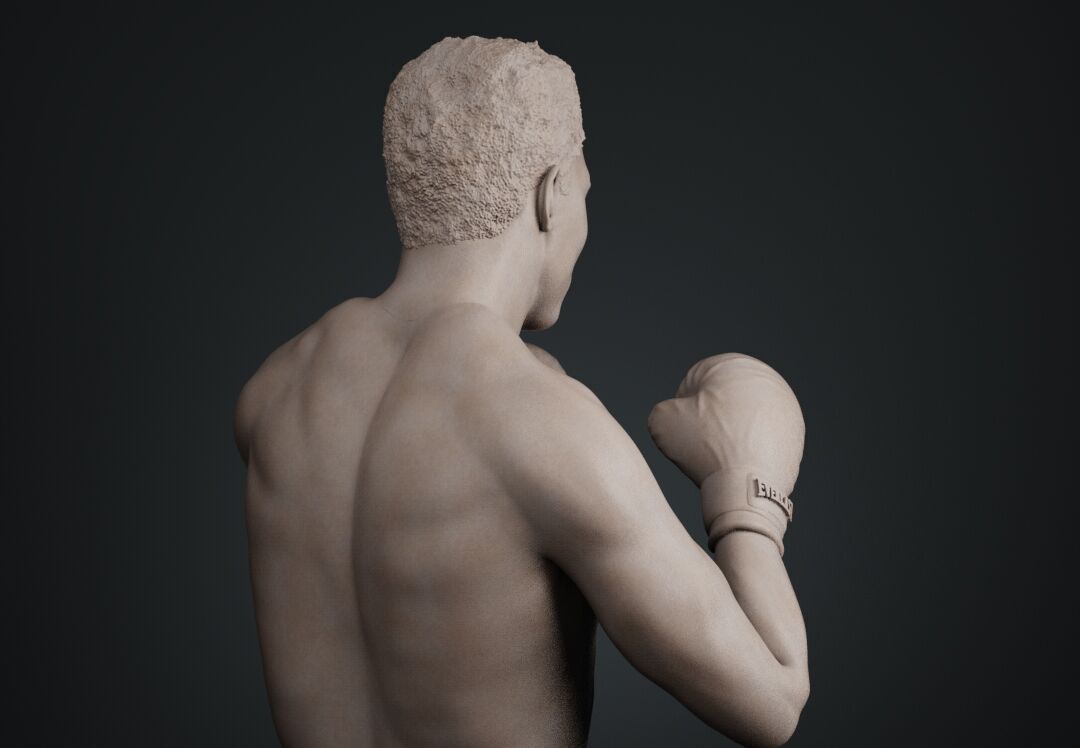 Muhammad Ali Full-body Sculpture 3D print model_17