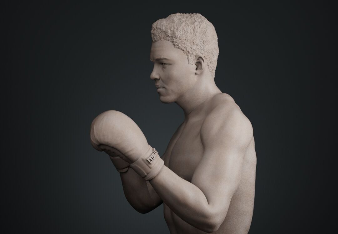 Muhammad Ali Full-body Sculpture 3D print model_21