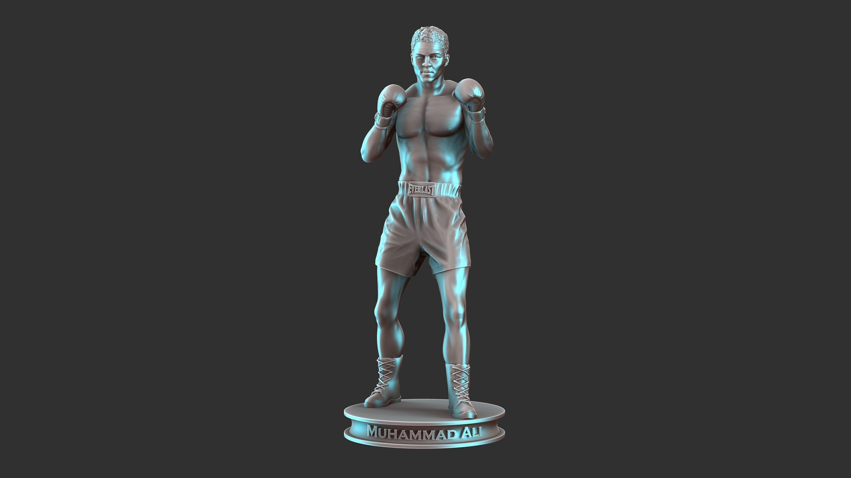 Muhammad Ali Full-body Sculpture 3D print model_27