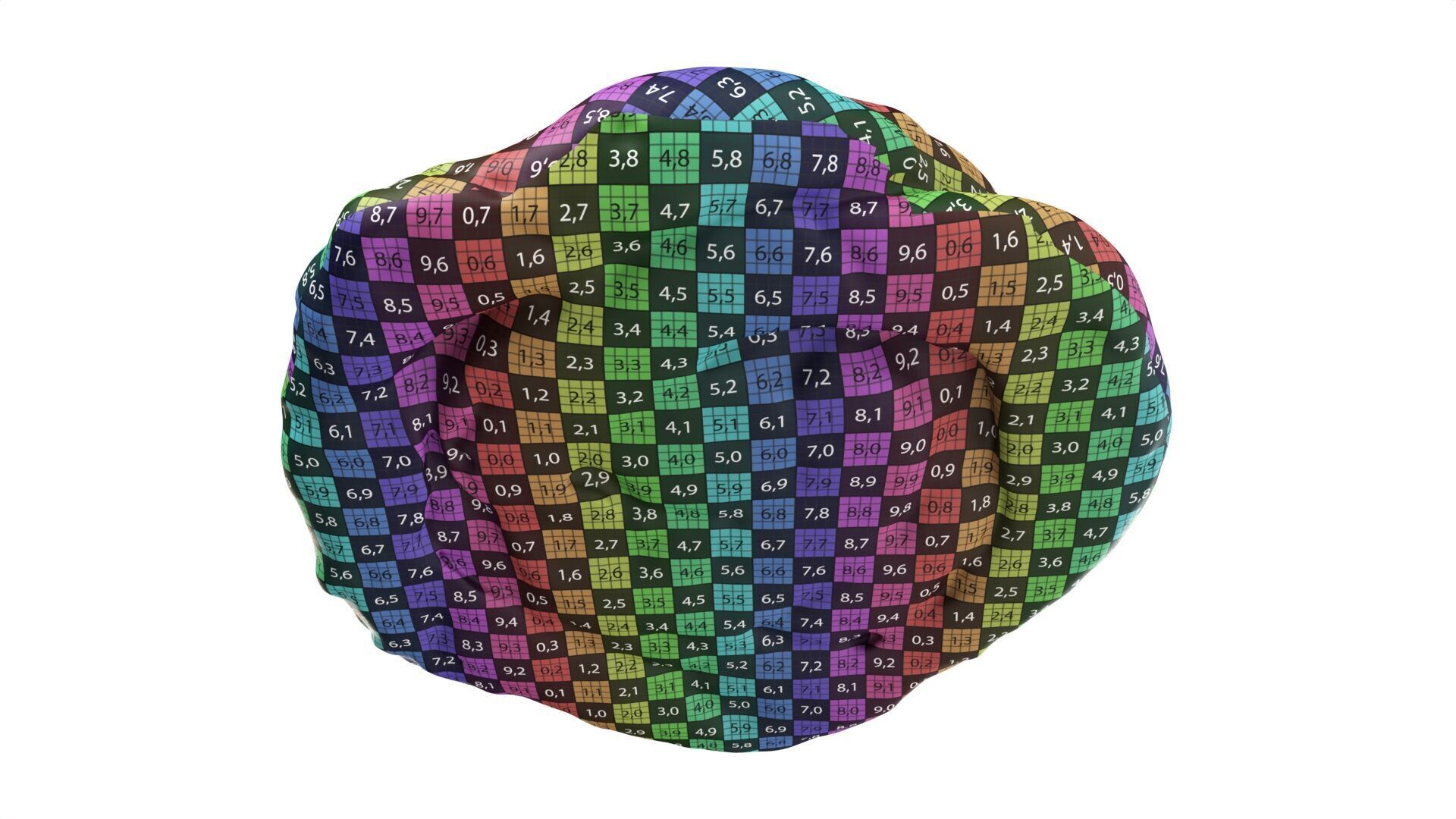 Bun with cream and fruit jelly Low-poly 3D model_9