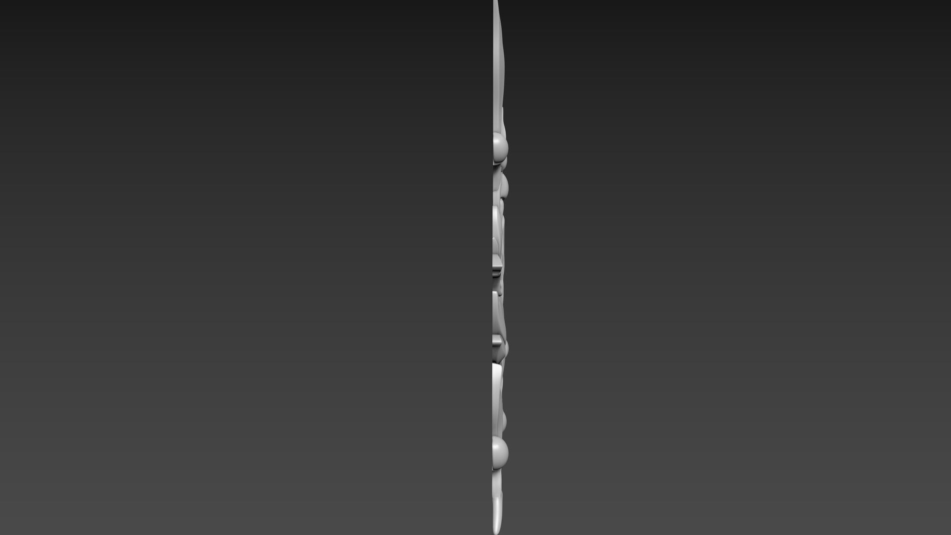 Olive branch relief 3D model_3