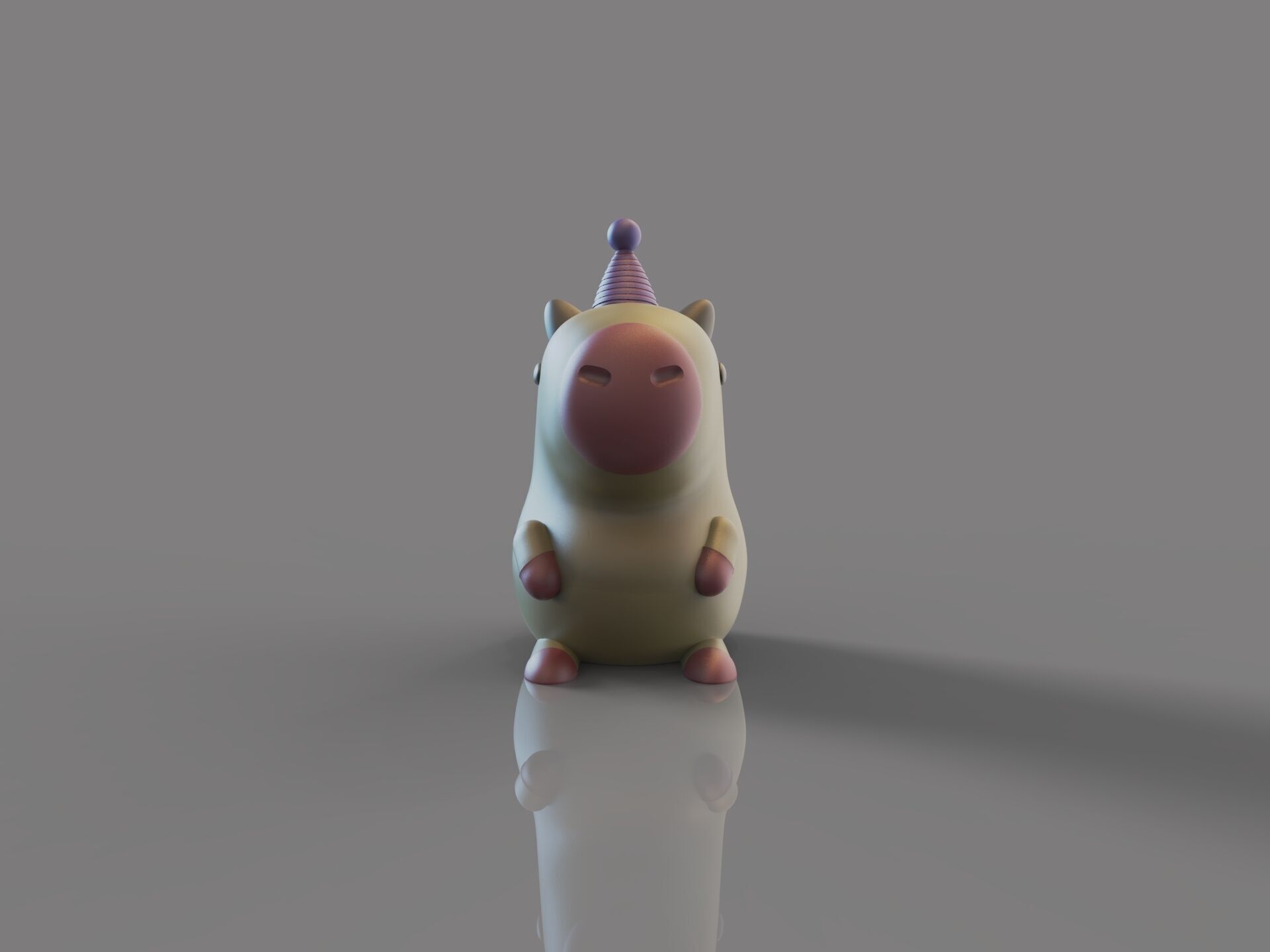 Capybara Kawaii 3D print model_1