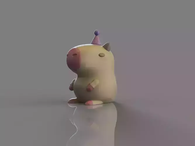Capybara Kawaii 3D print model