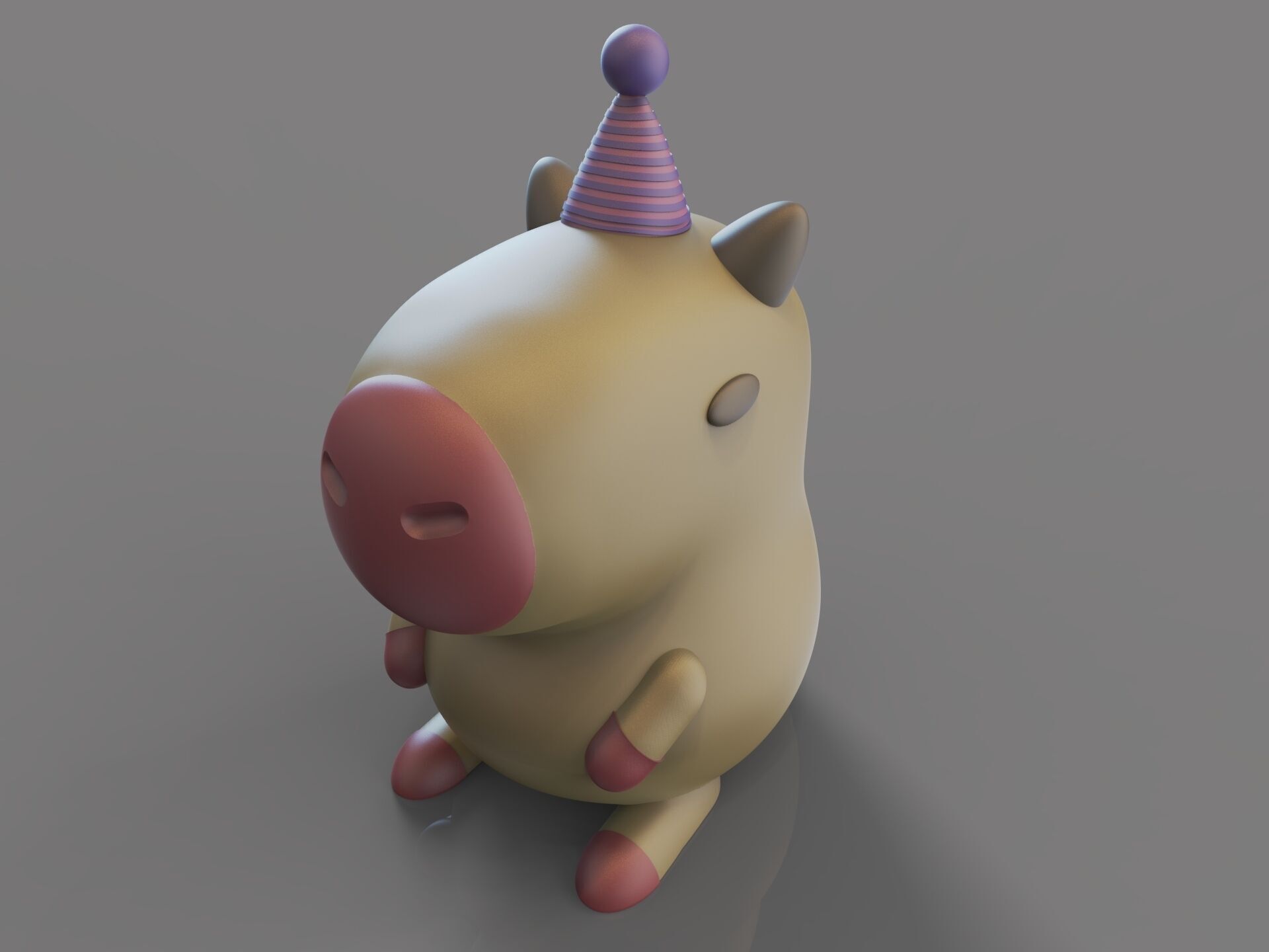 Capybara Kawaii 3D print model_5